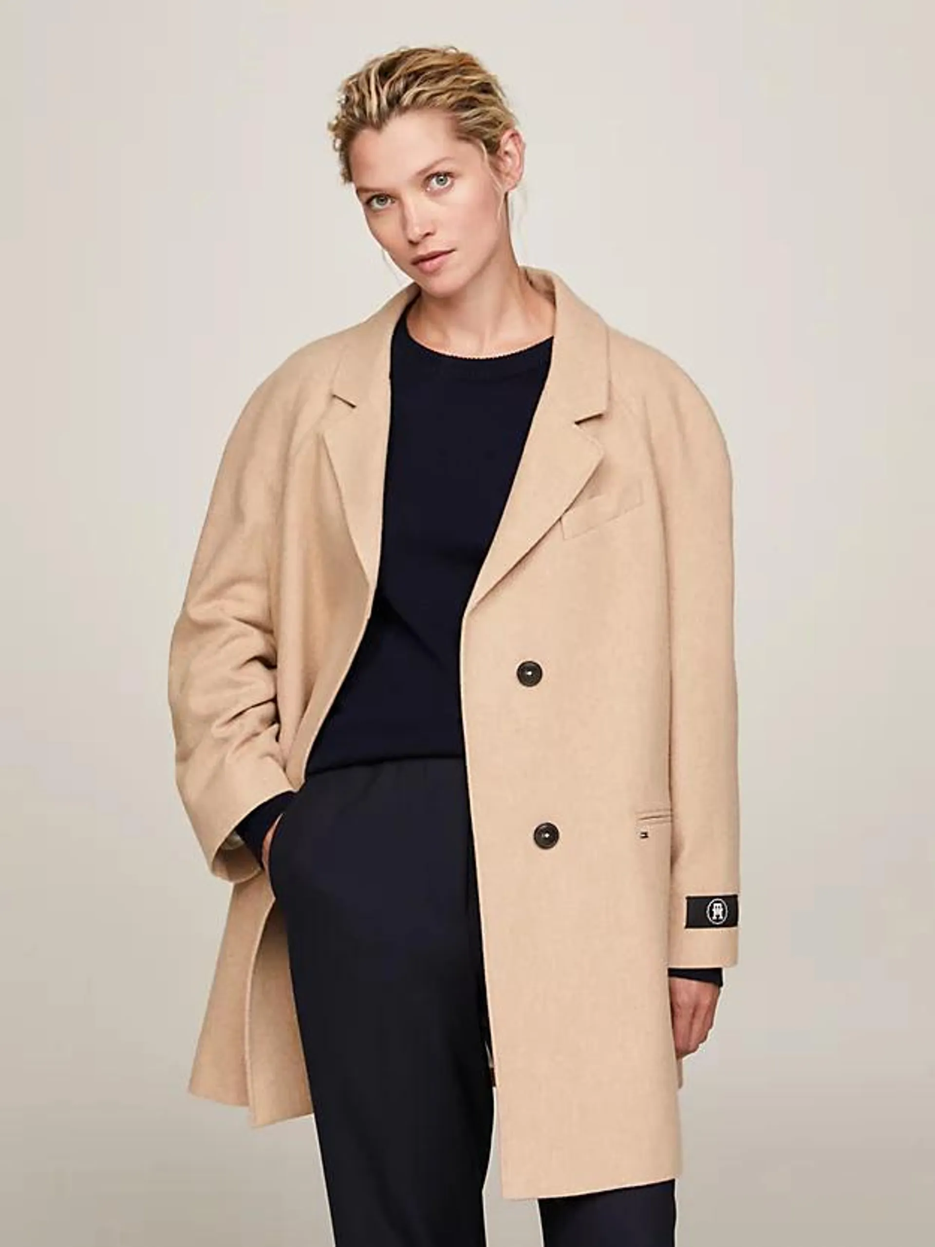 Raglan Sleeve Oversized Fit Coat