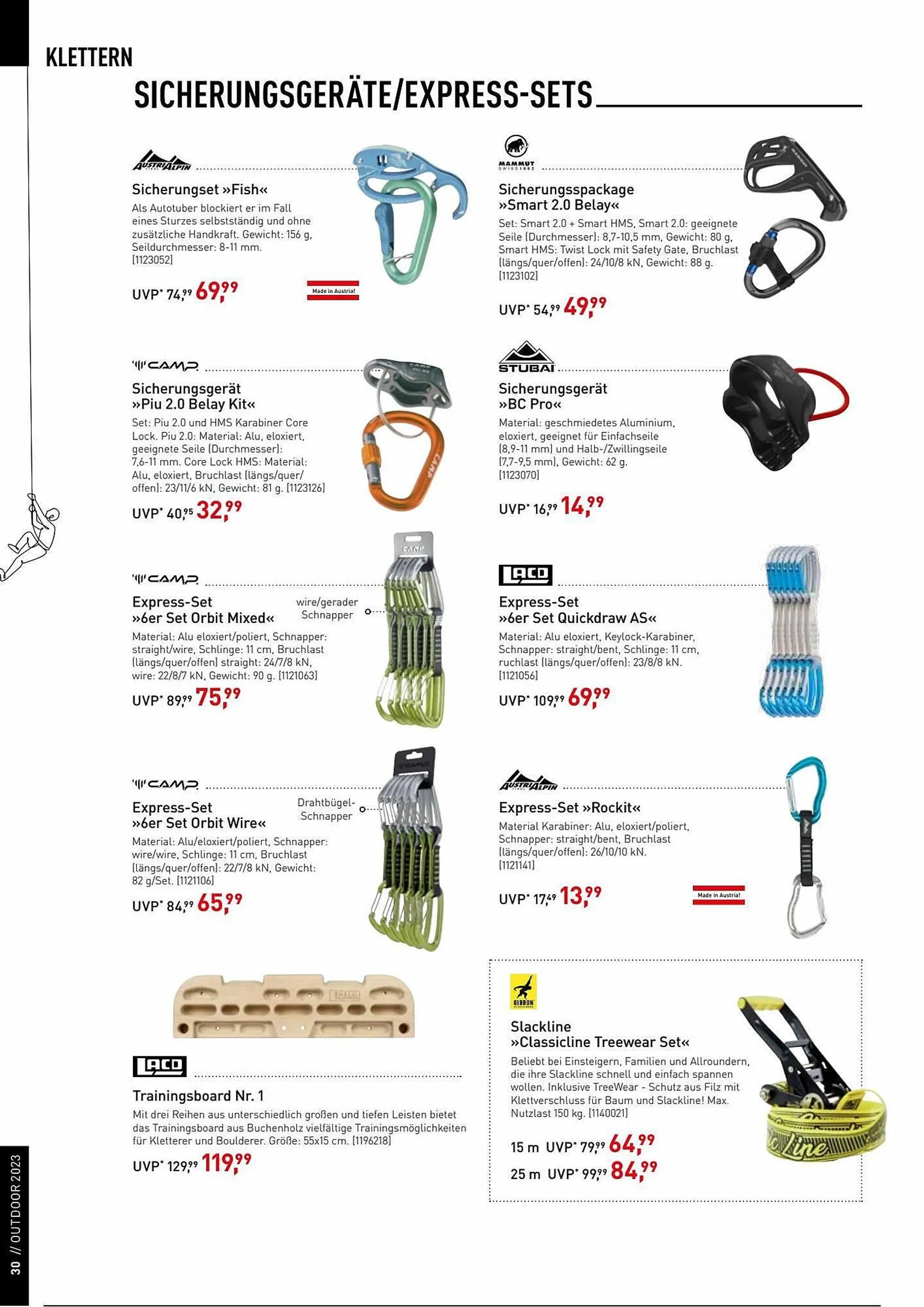 Intersport Flugblatt von 17. Juli bis 31. Dezember 2023 - Flugblätt seite  30