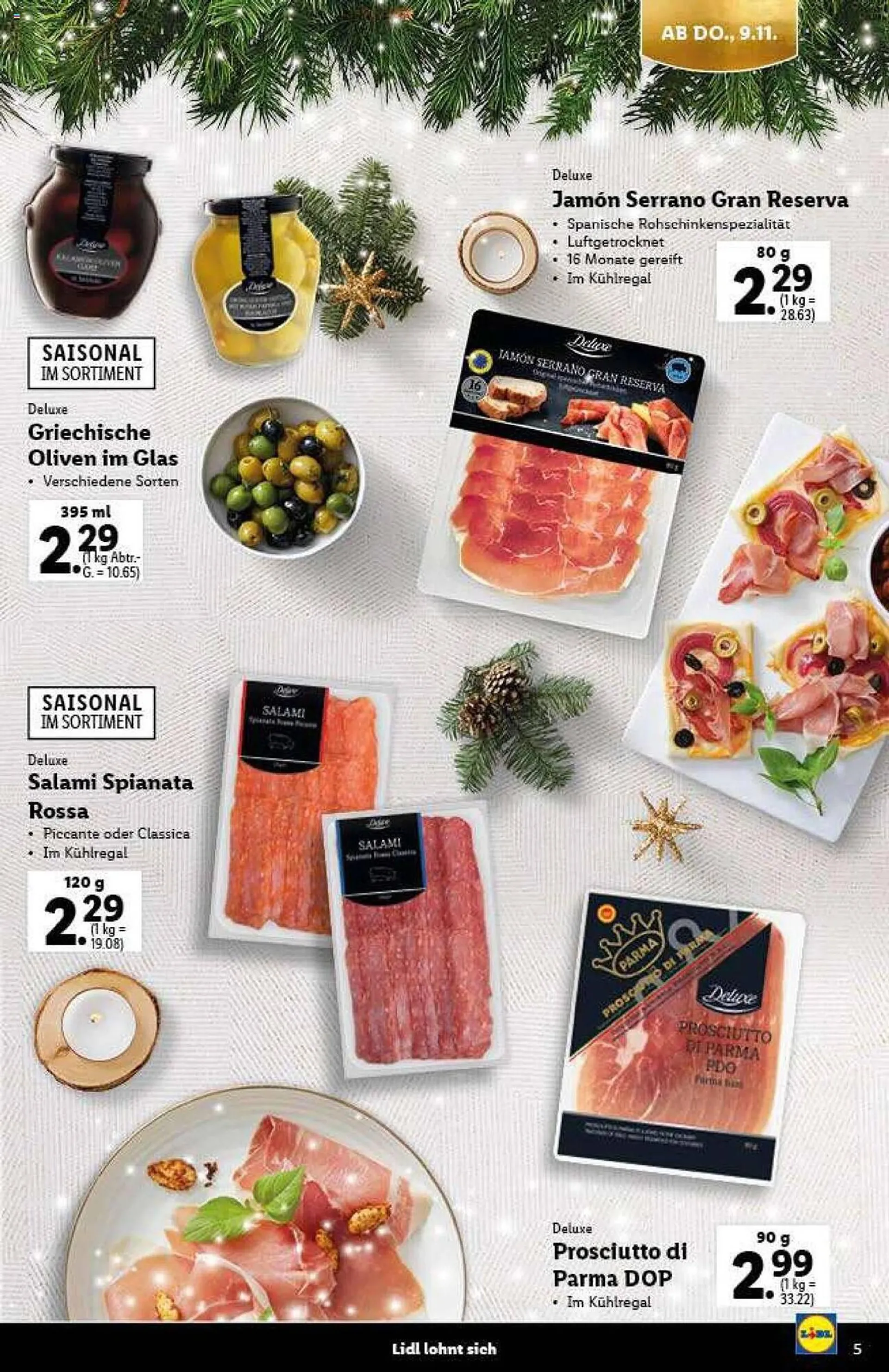 Lidl Flugblatt von 9. November bis 21. Dezember 2023 - Flugblätt seite  5