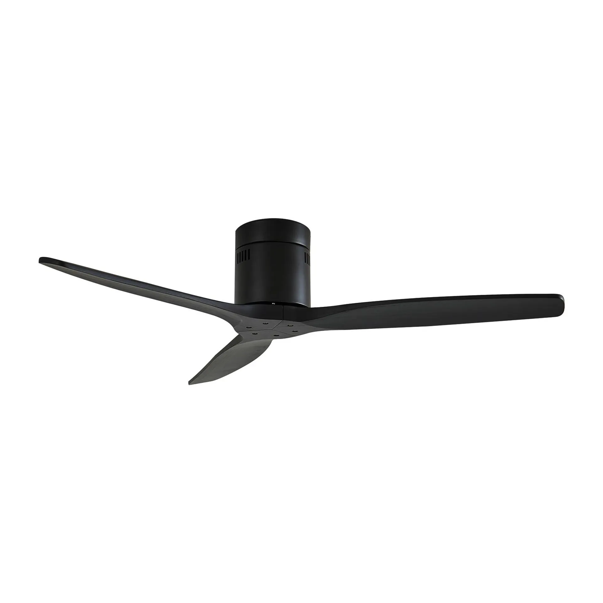 Lucande Deckenventilator Vindur, schwarz, DC, leise, 132 cm