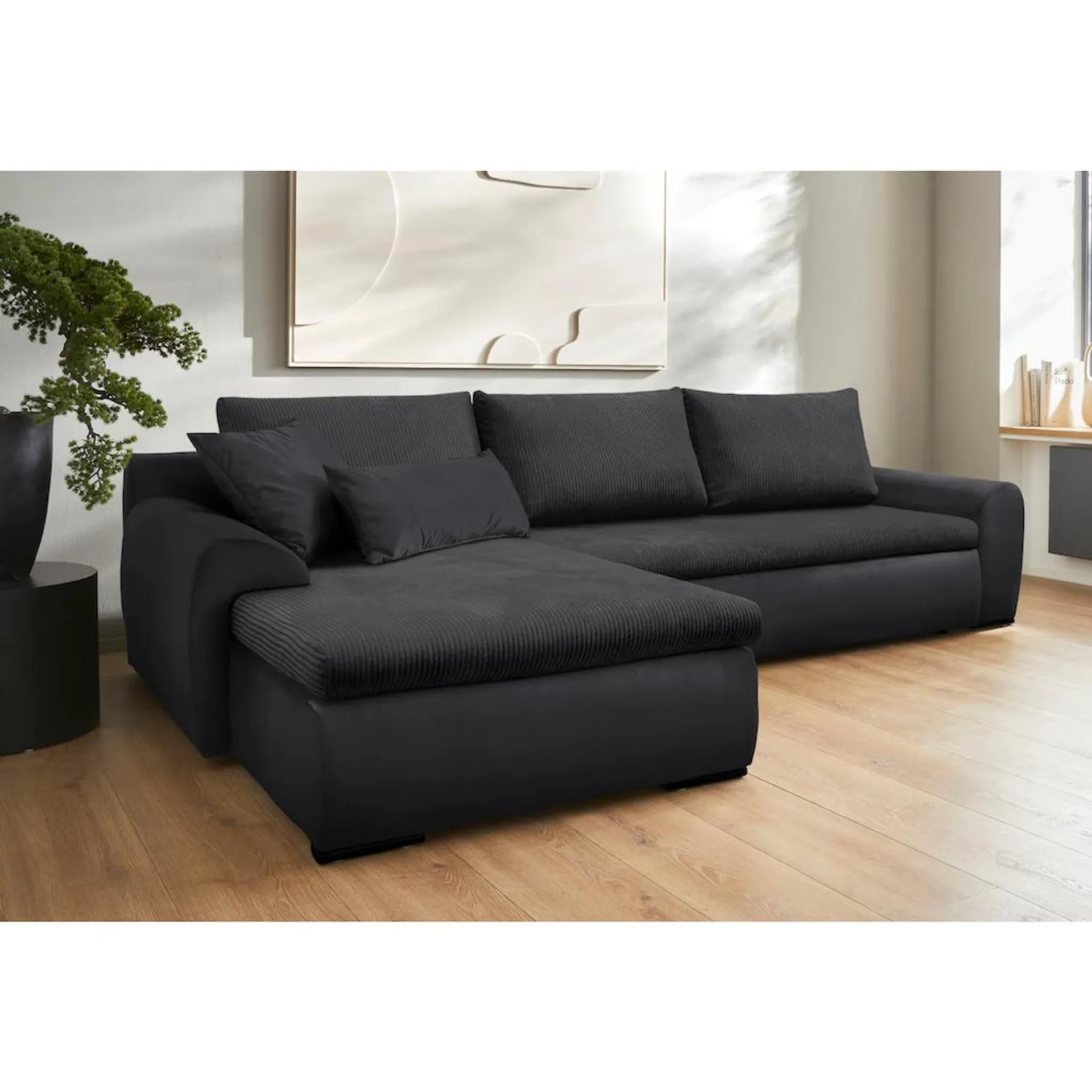 Home affaire Ecksofa Win L-Form, wahlweise mit Bettfunktion und Bettkasten