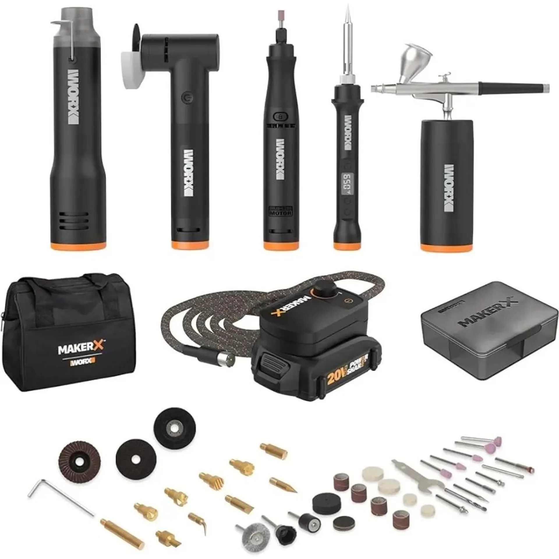 WX997L MAKERX Crafting Tool Deluxe Combo Kit Торнадор Набор Инструментов Power Tools Combo Set Kit Ferramentas Completo