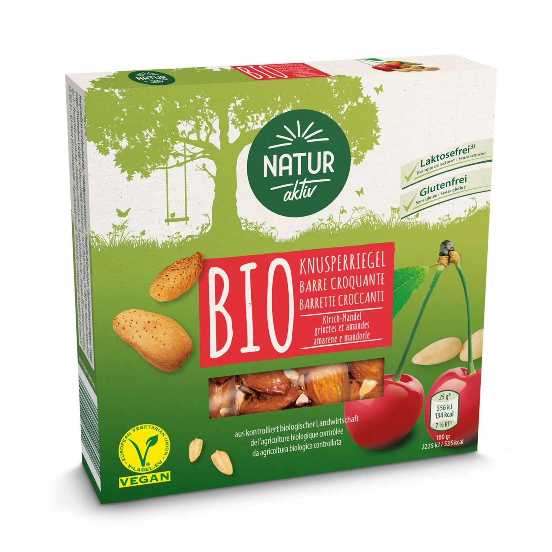 BIO NATURA BIO-Knusperriegel, Mandel Kirsch