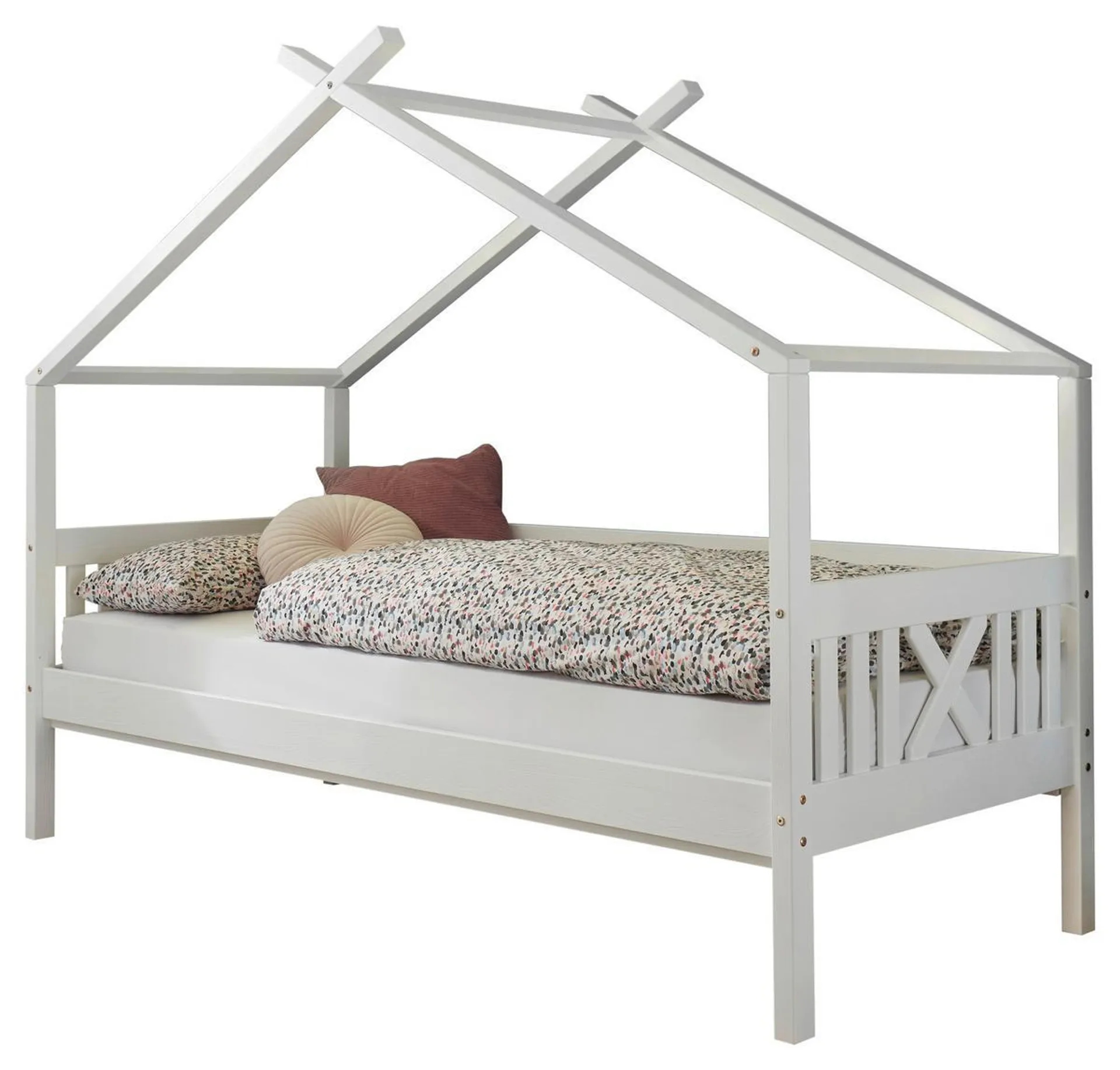 Livetastic Hausbett Leonie 90x200 cm Kiefer Weiß