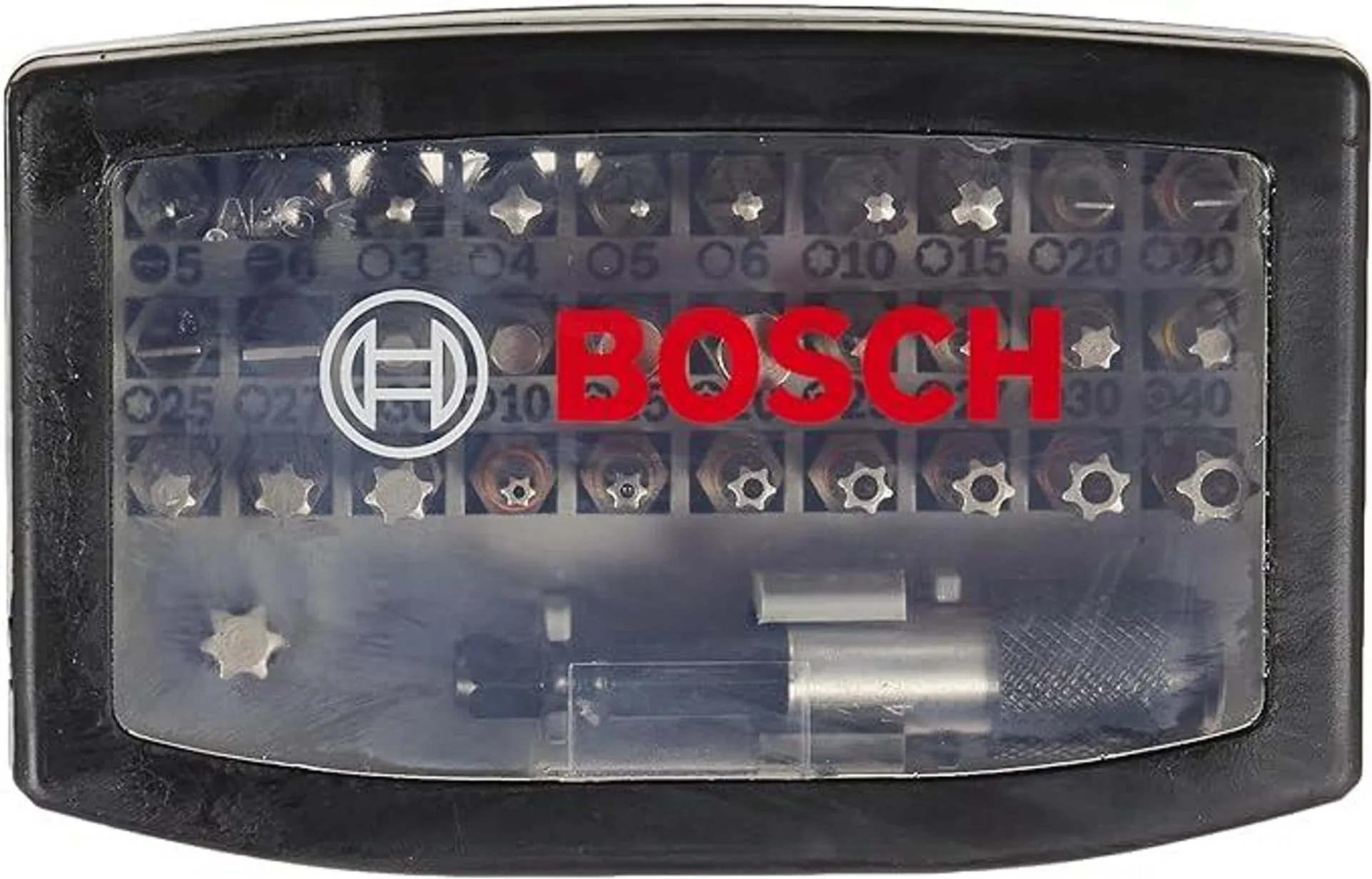 Bosch Professional 32tlg. Schrauberbit-Set (PH-, PZ-, Hex-, T-, TH-, S-Bit, Zubehör Bohrschrauber und Schraubendreher)