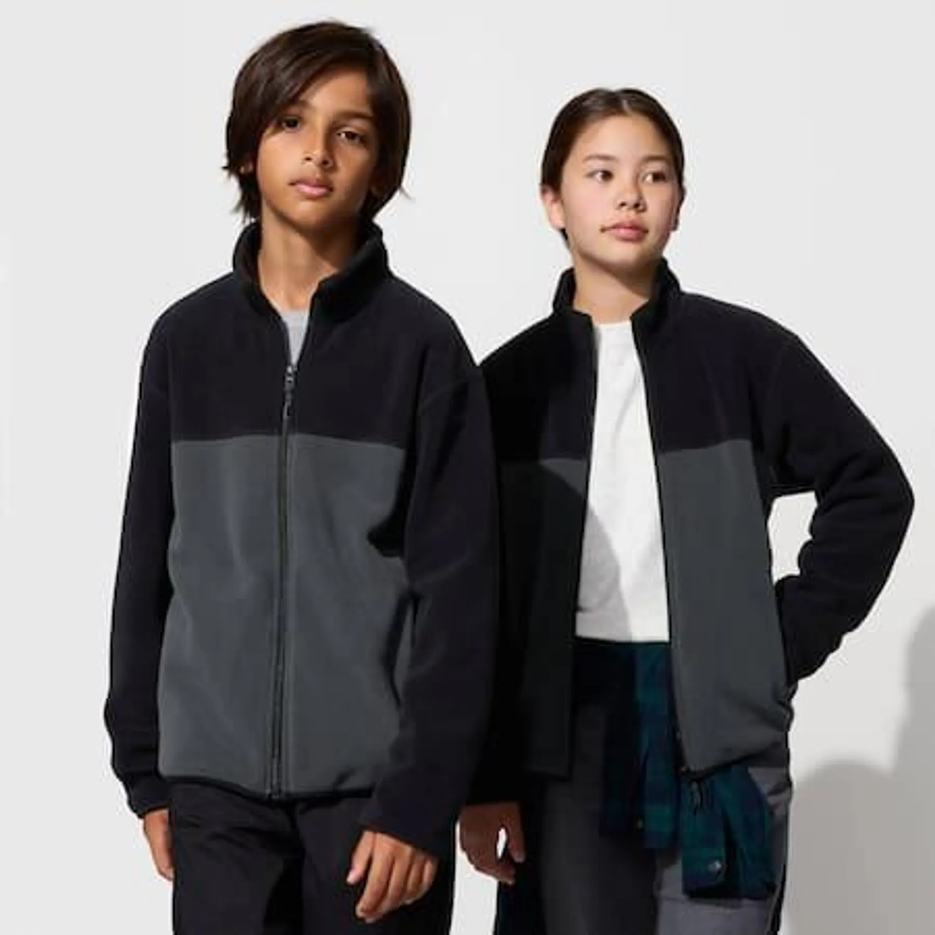 Fleece Full-Zip Jacket (Colour Block)