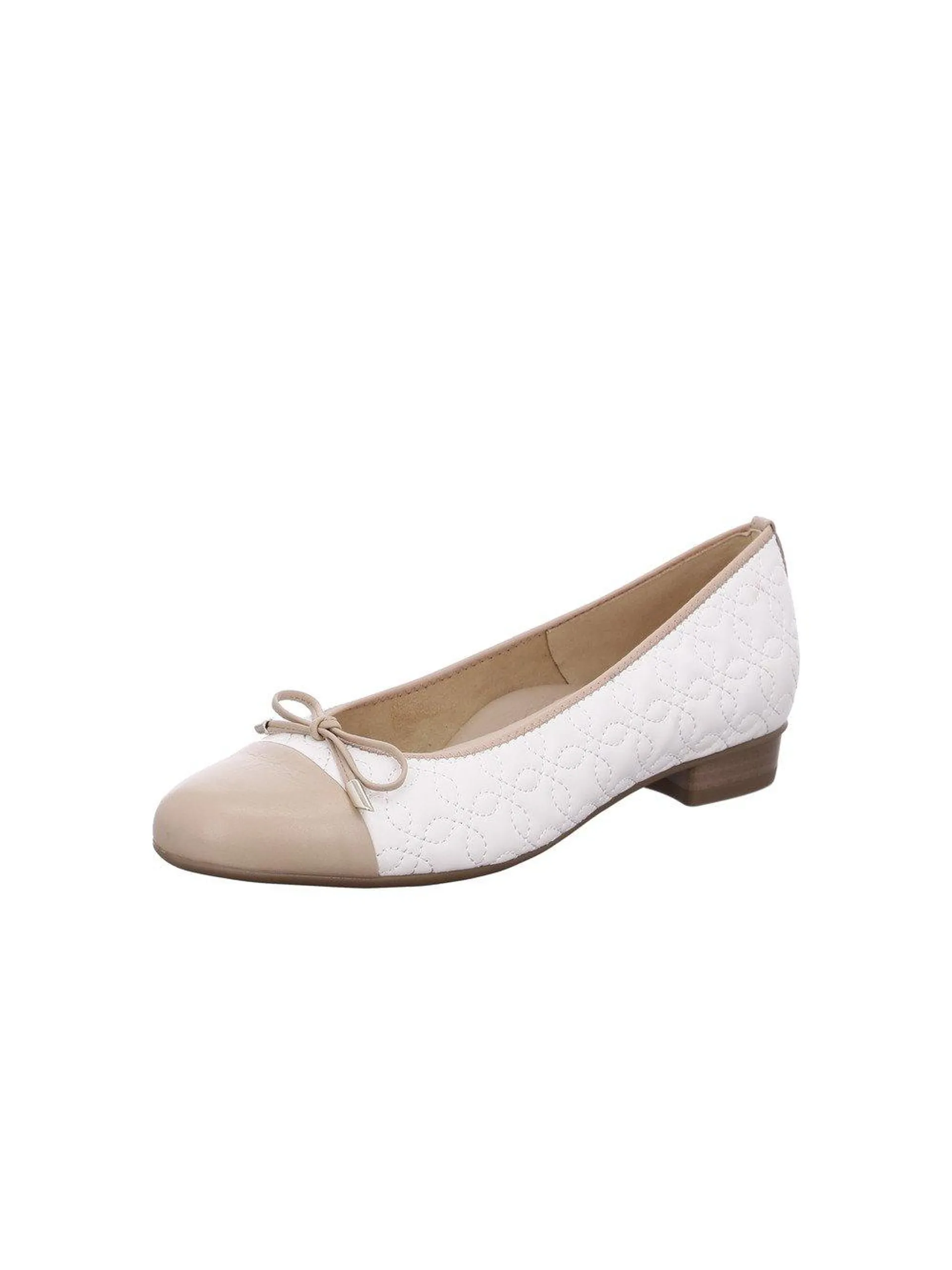 Damen Ballerina Bari sand weiß