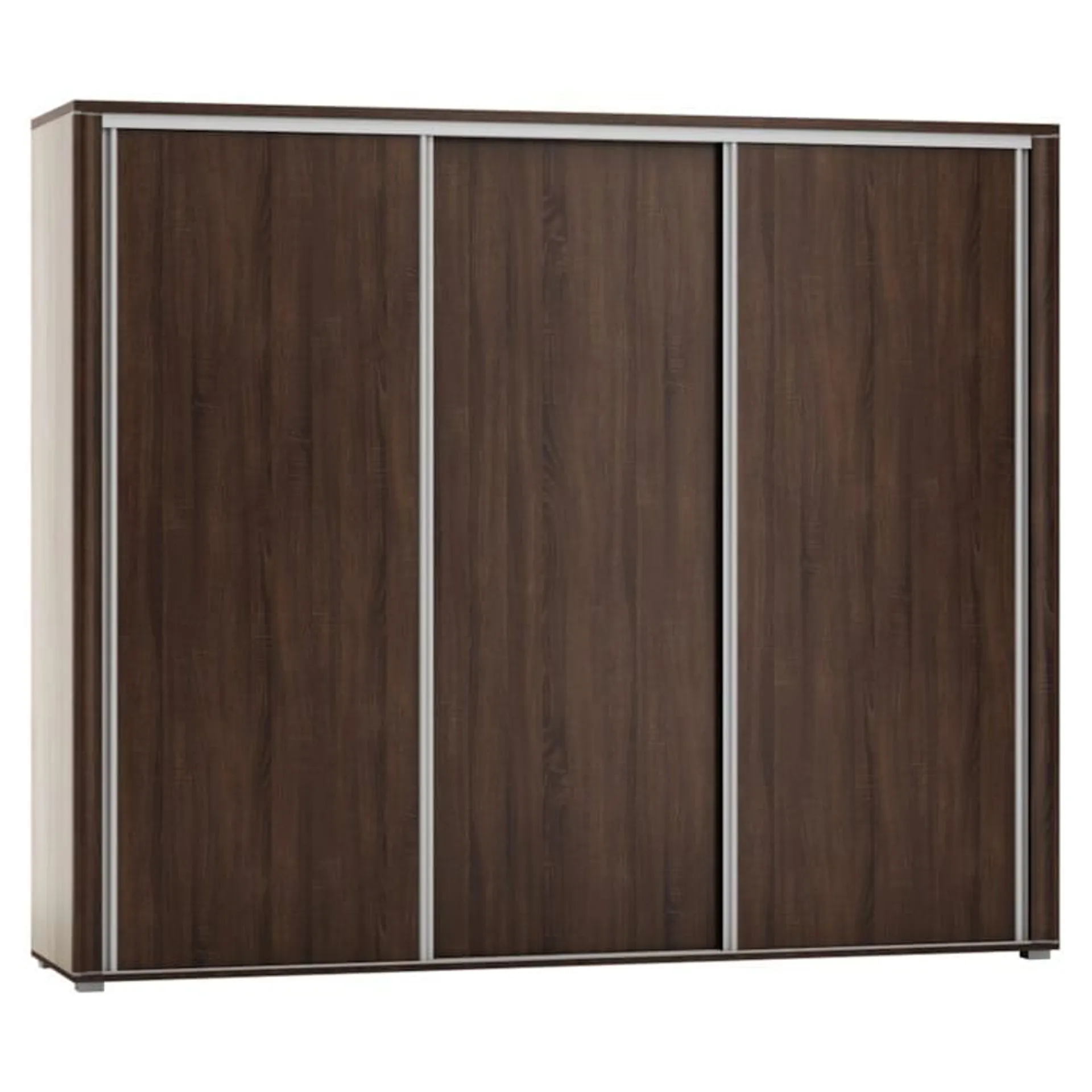 Easy Möbel Schiebetürenschrank / Kleiderschrank Aitape 38, Farbe: Sonoma Eiche dunkel