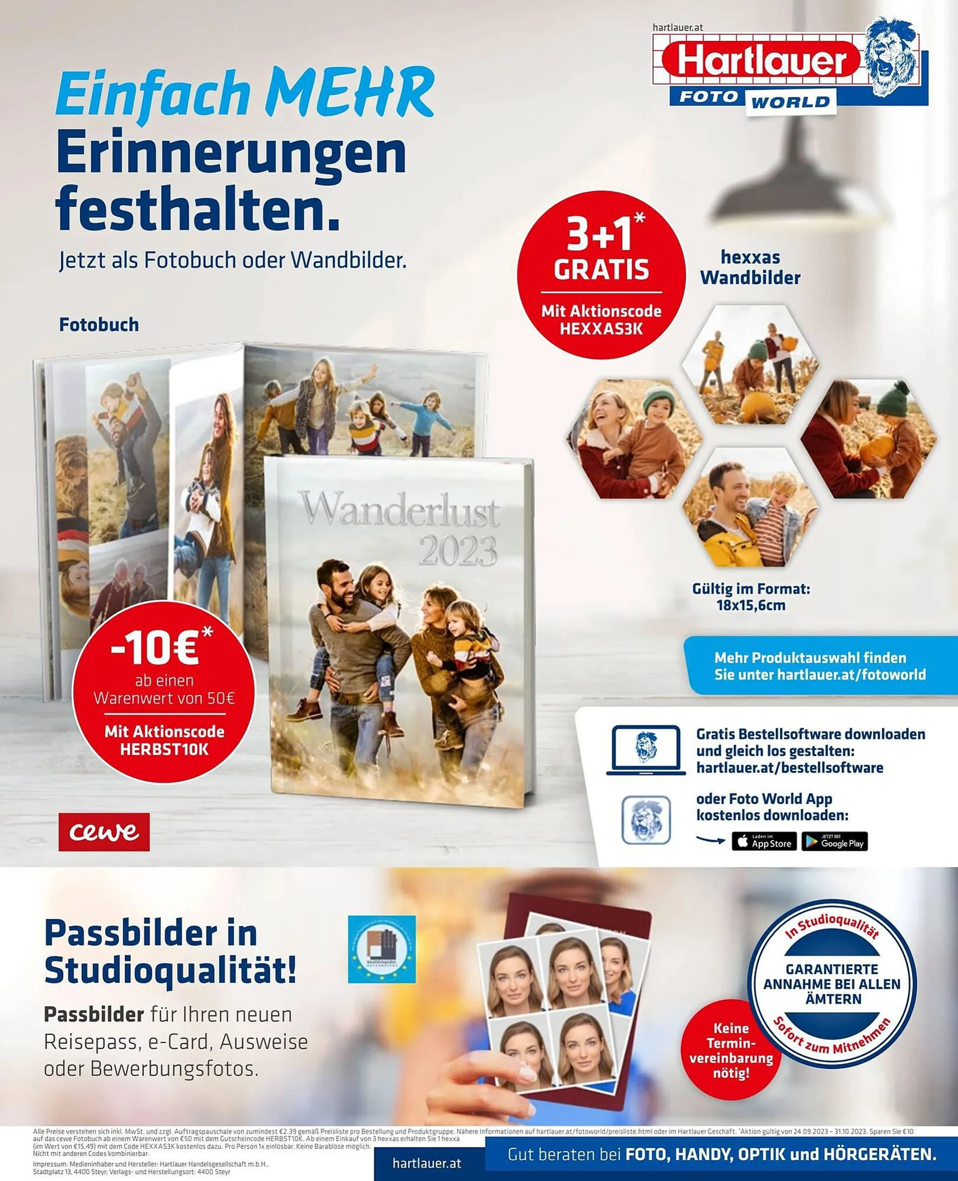 Hartlauer Flugblatt von 26. September bis 14. November 2023 - Flugblätt seite  16