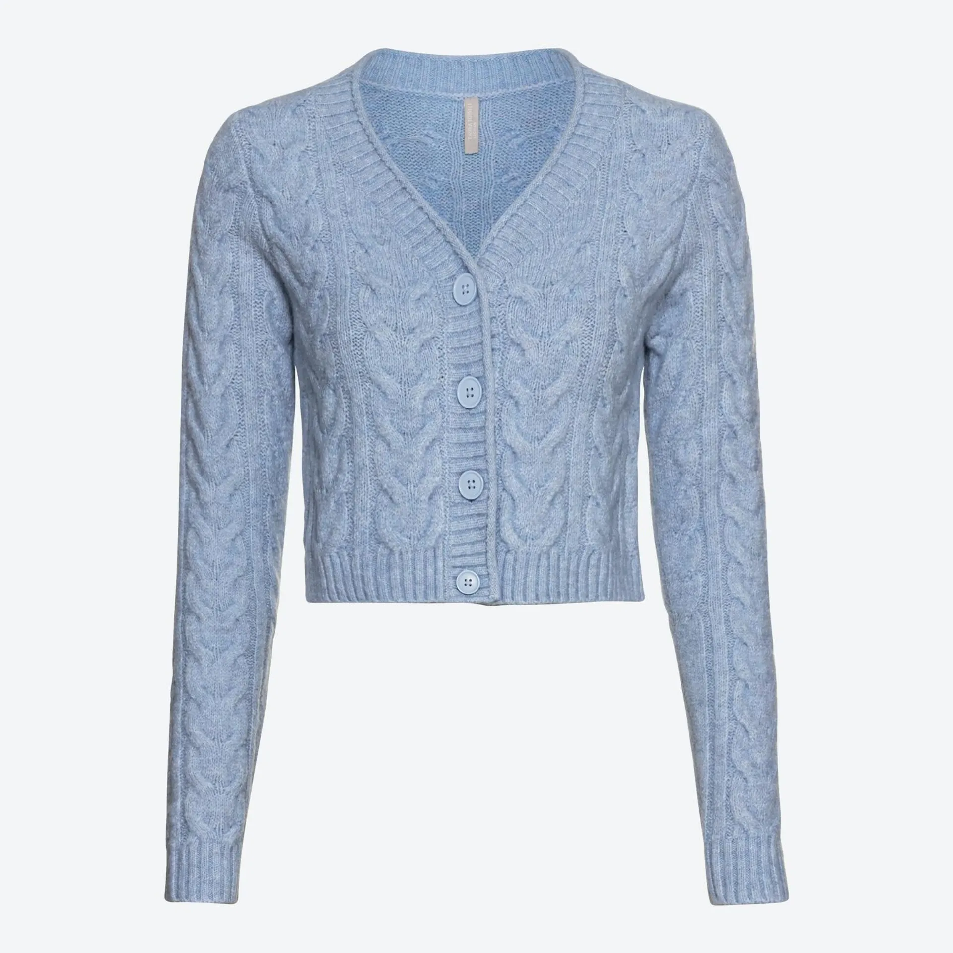 Damen-Cardigan mit Zopfstrickmuster