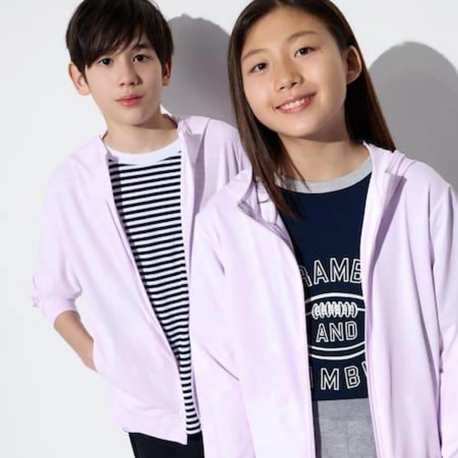 Kids AIRism UV Protection Mesh Printed Hoodie