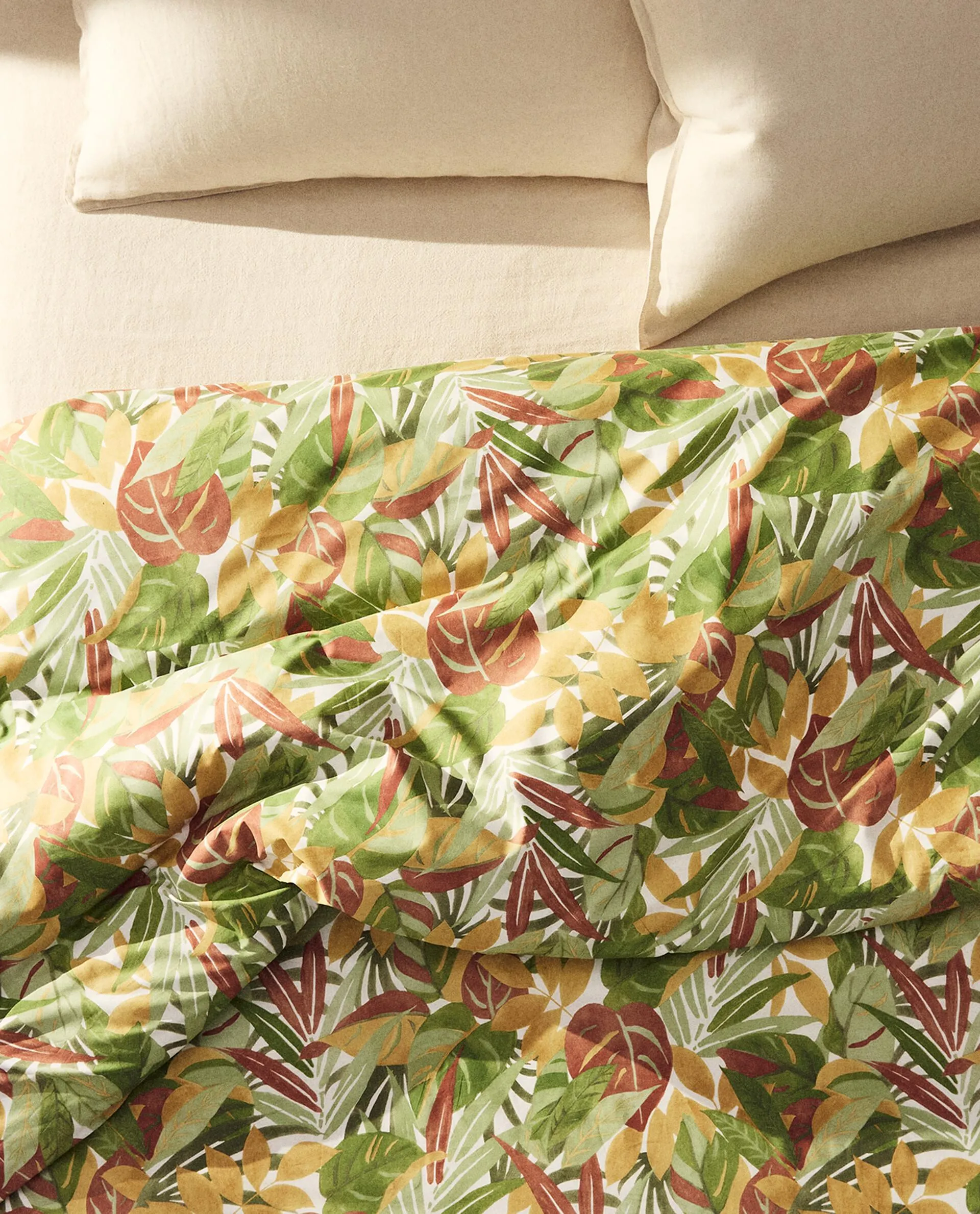 LEAF PRINT DUVET COVER