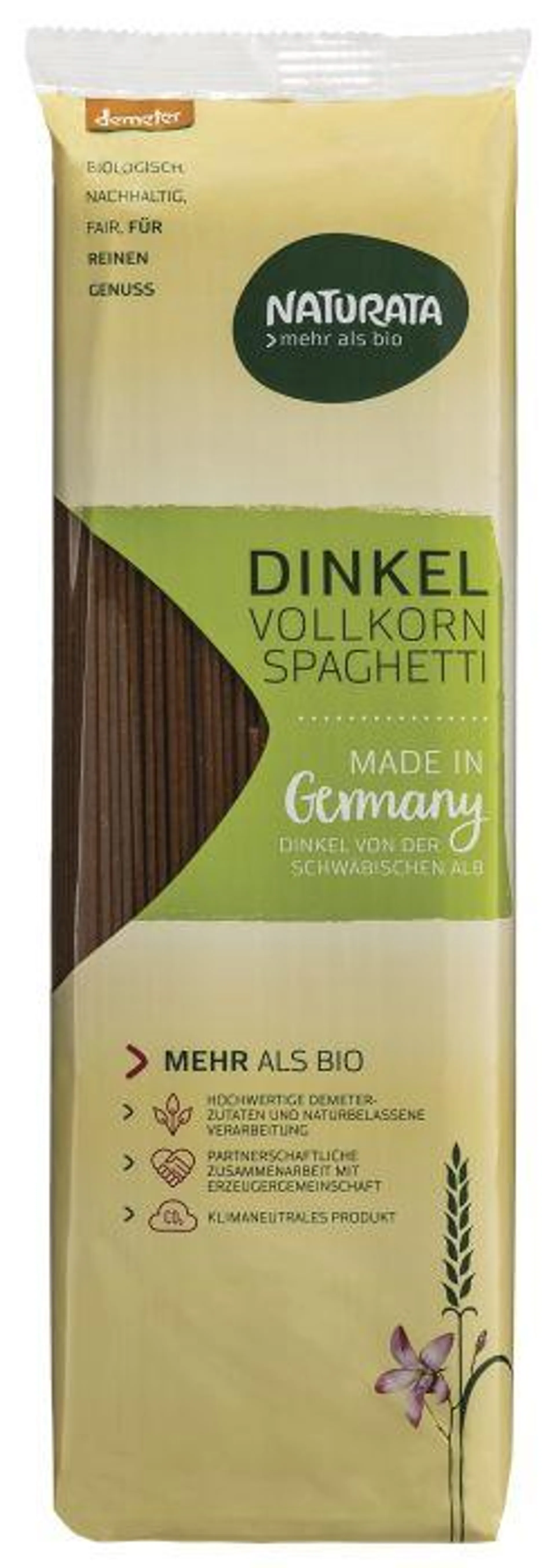 NATURATA Spaghetti, Dinkelvollkorn 500g