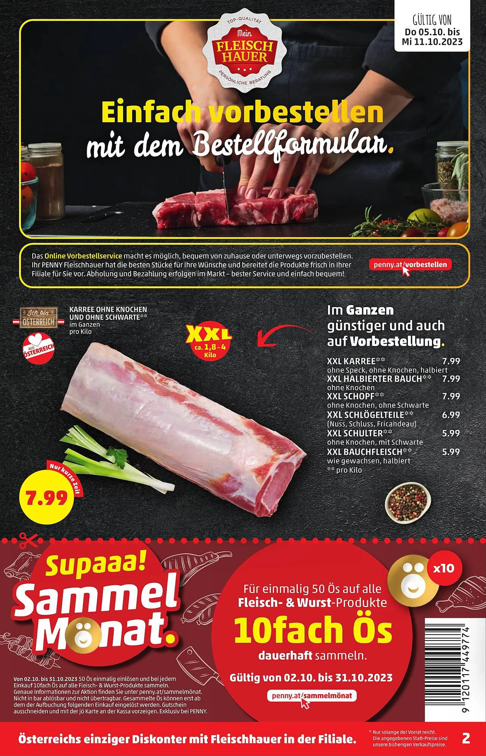 PENNY Flugblatt von 5. Oktober bis 11. Oktober 2023 - Flugblätt seite  2