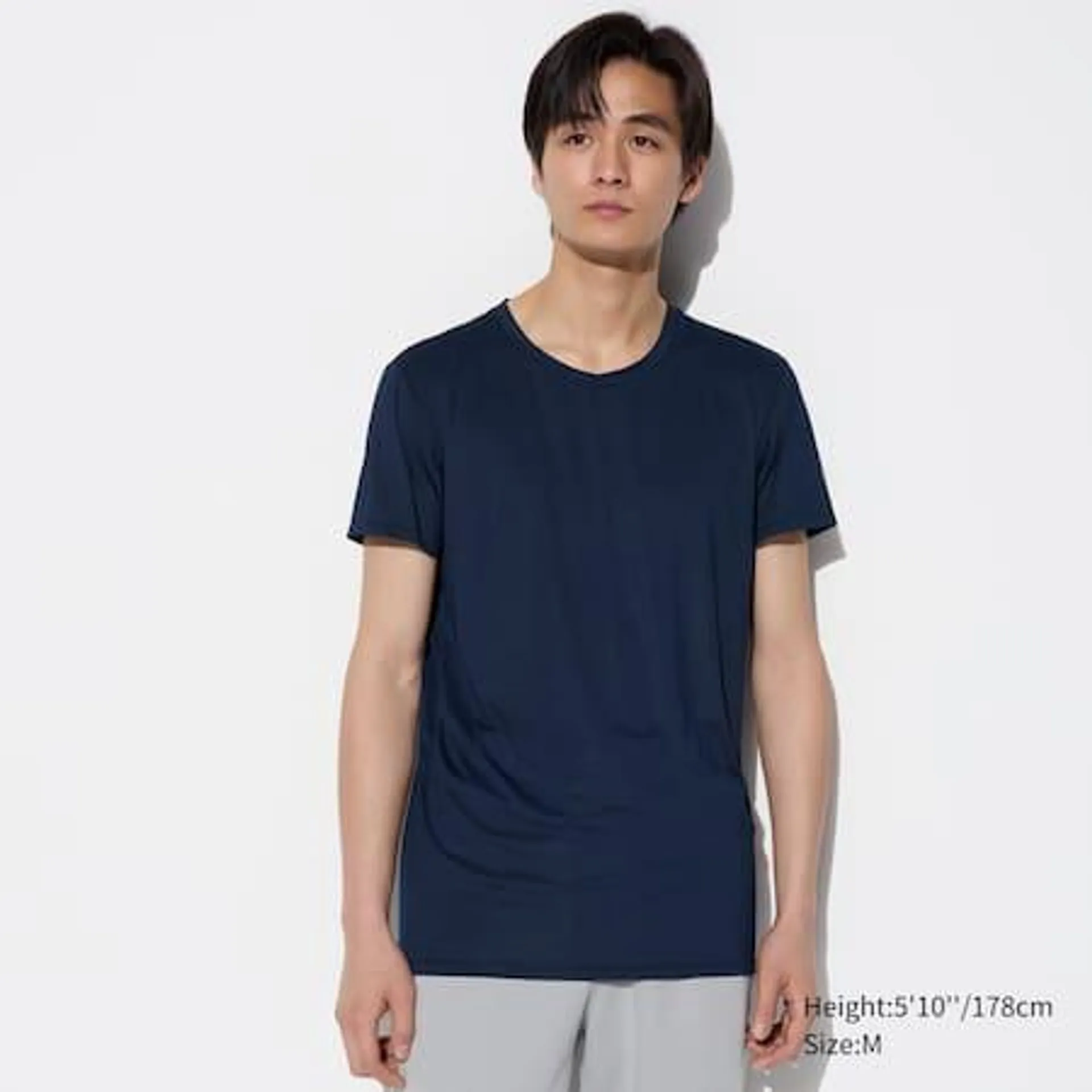 AIRism Crew Neck Short Sleeved T-Shirt