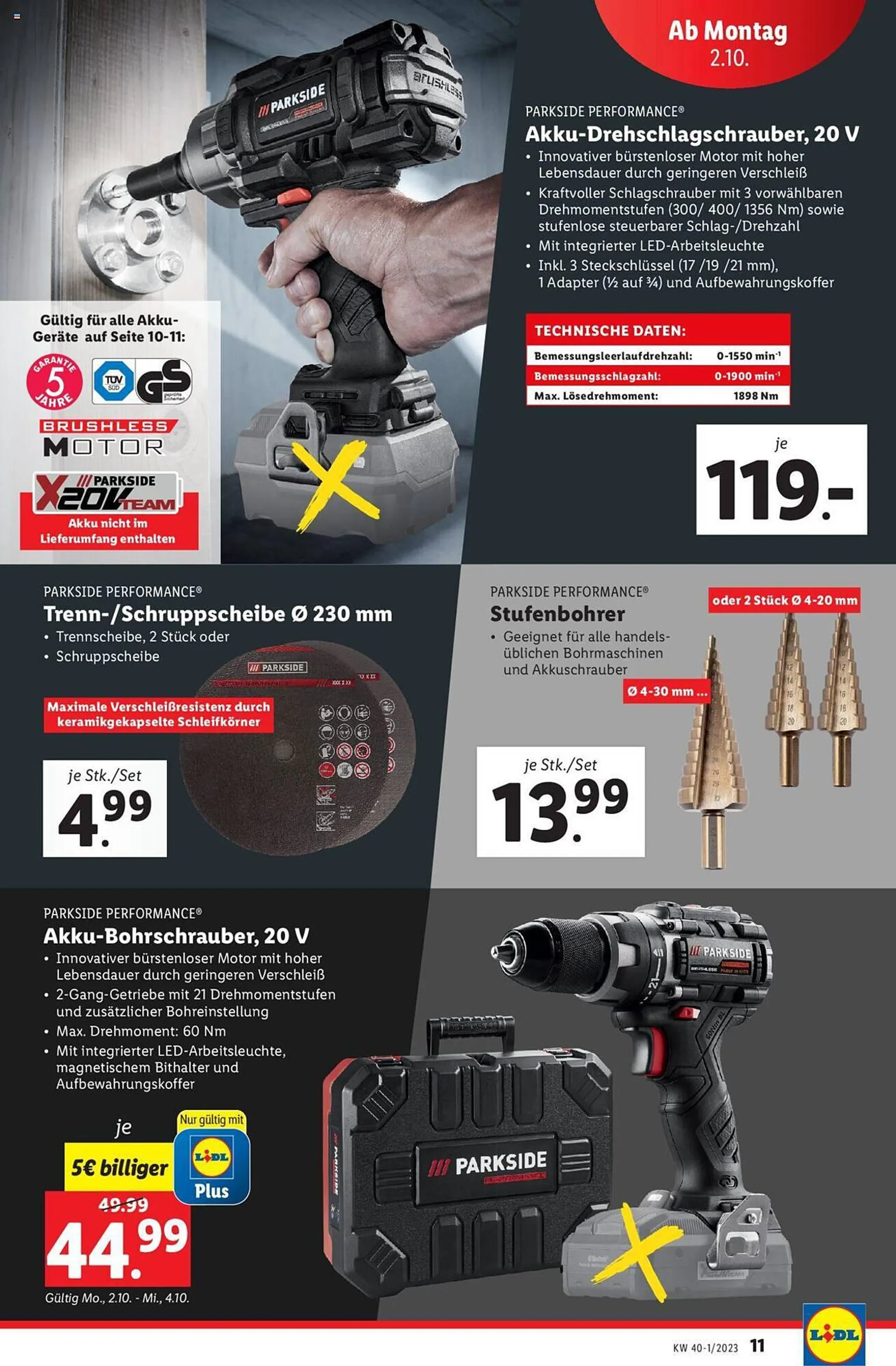 Lidl Flugblatt von 2. Oktober bis 7. Oktober 2023 - Flugblätt seite  11
