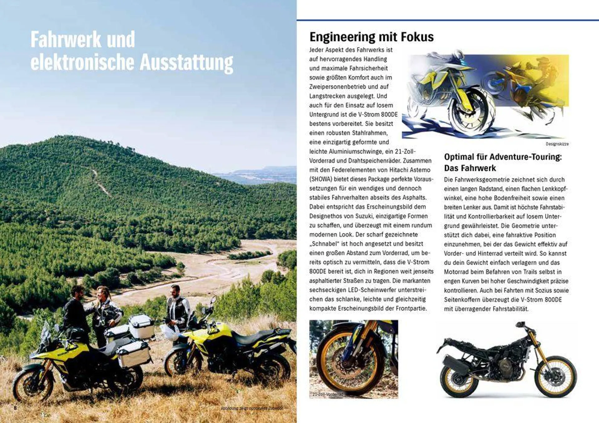 Suzuki V-STROM 800DE Modellprospekt von 3. November bis 3. November 2024 - Flugblätt seite  8