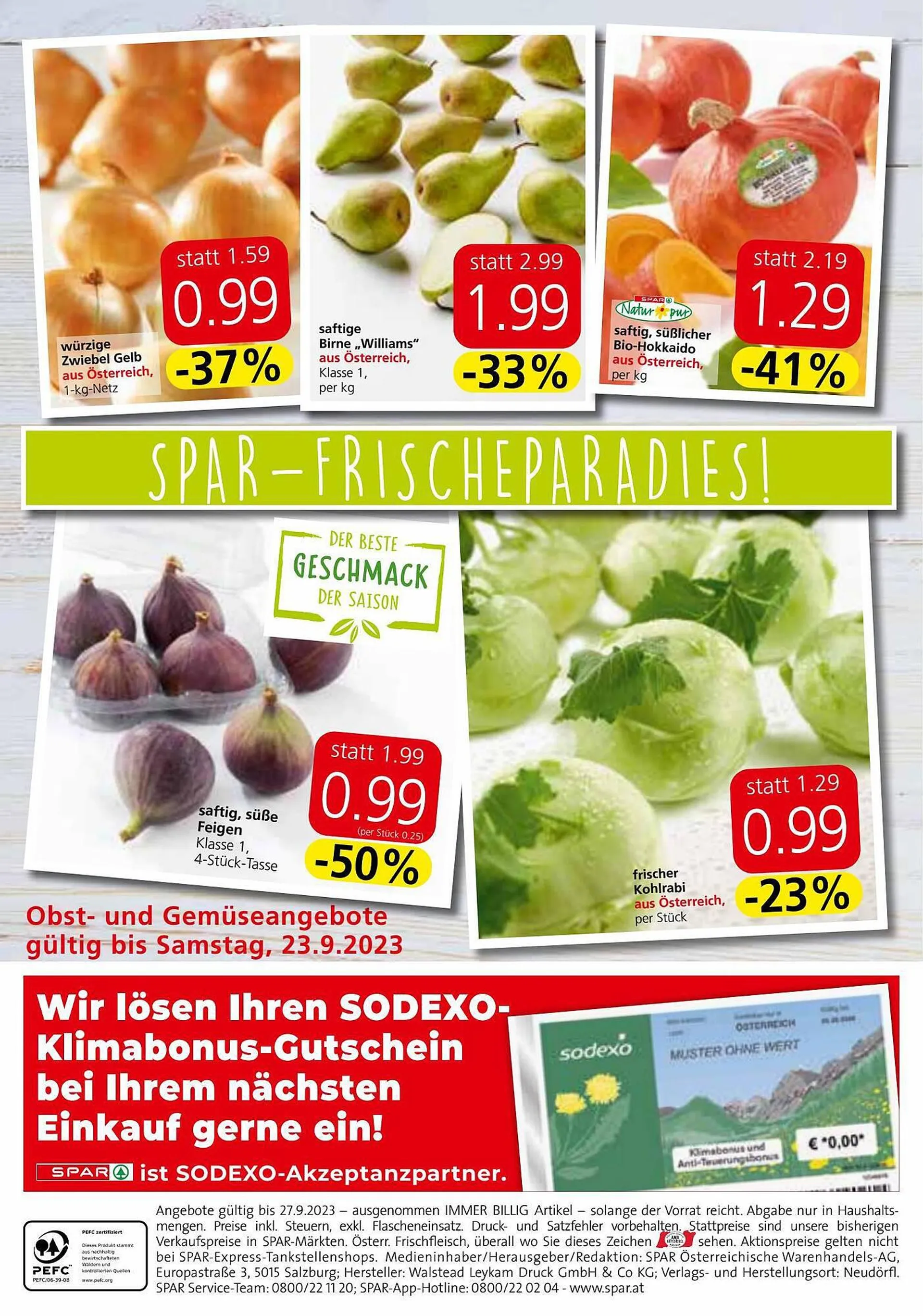 Eurospar Flugblatt von 21. September bis 27. September 2023 - Flugblätt seite  16