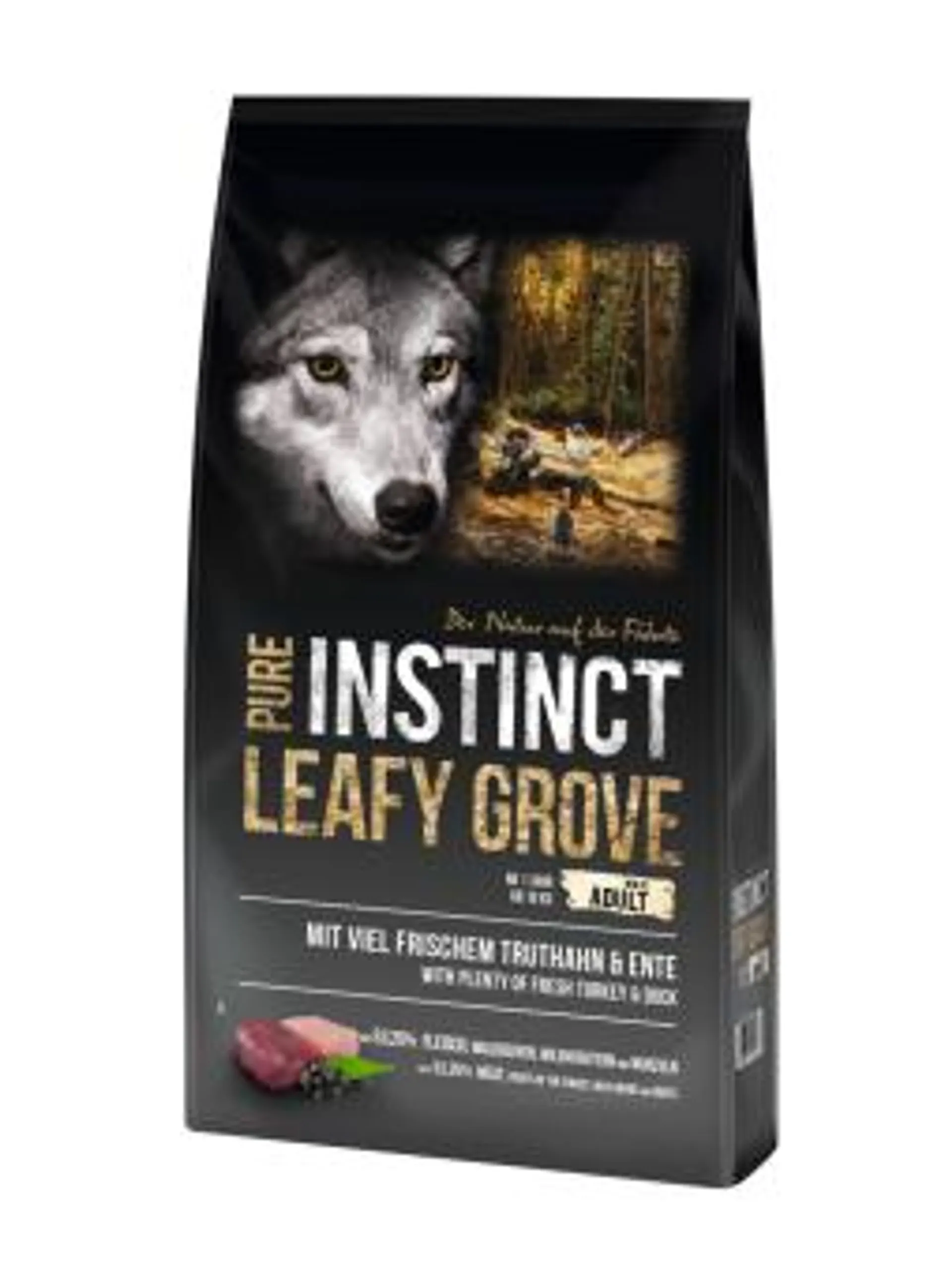 PURE INSTINCT Leafy Grove Adult Maxi 12 kg mit Truthahn & Ente