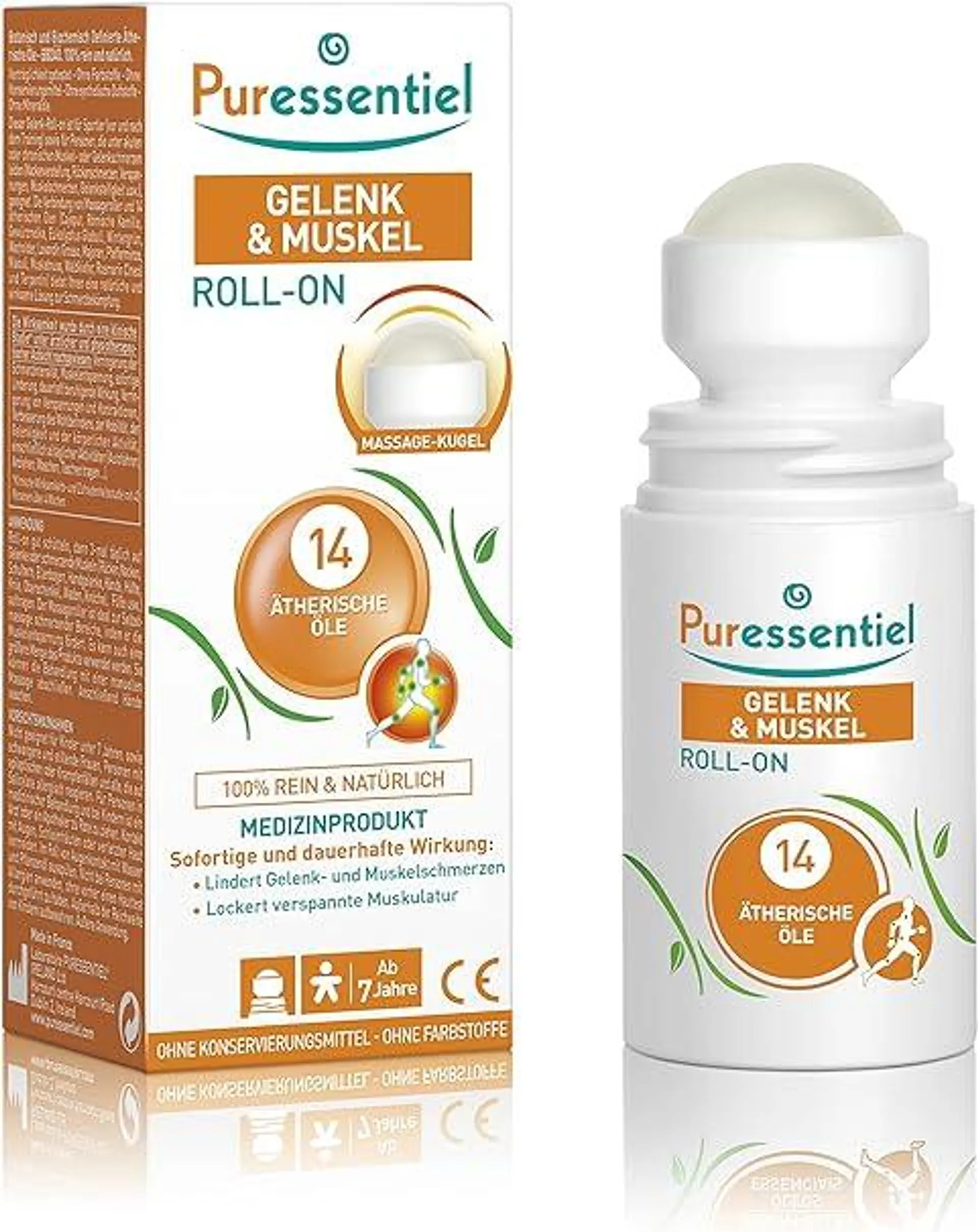 Puressentiel - Gelenk & Muskel – Roll-on mit 14 ätherischen Ölen - Lindert Muskel- und Gelenkschmerzen - 75 ml