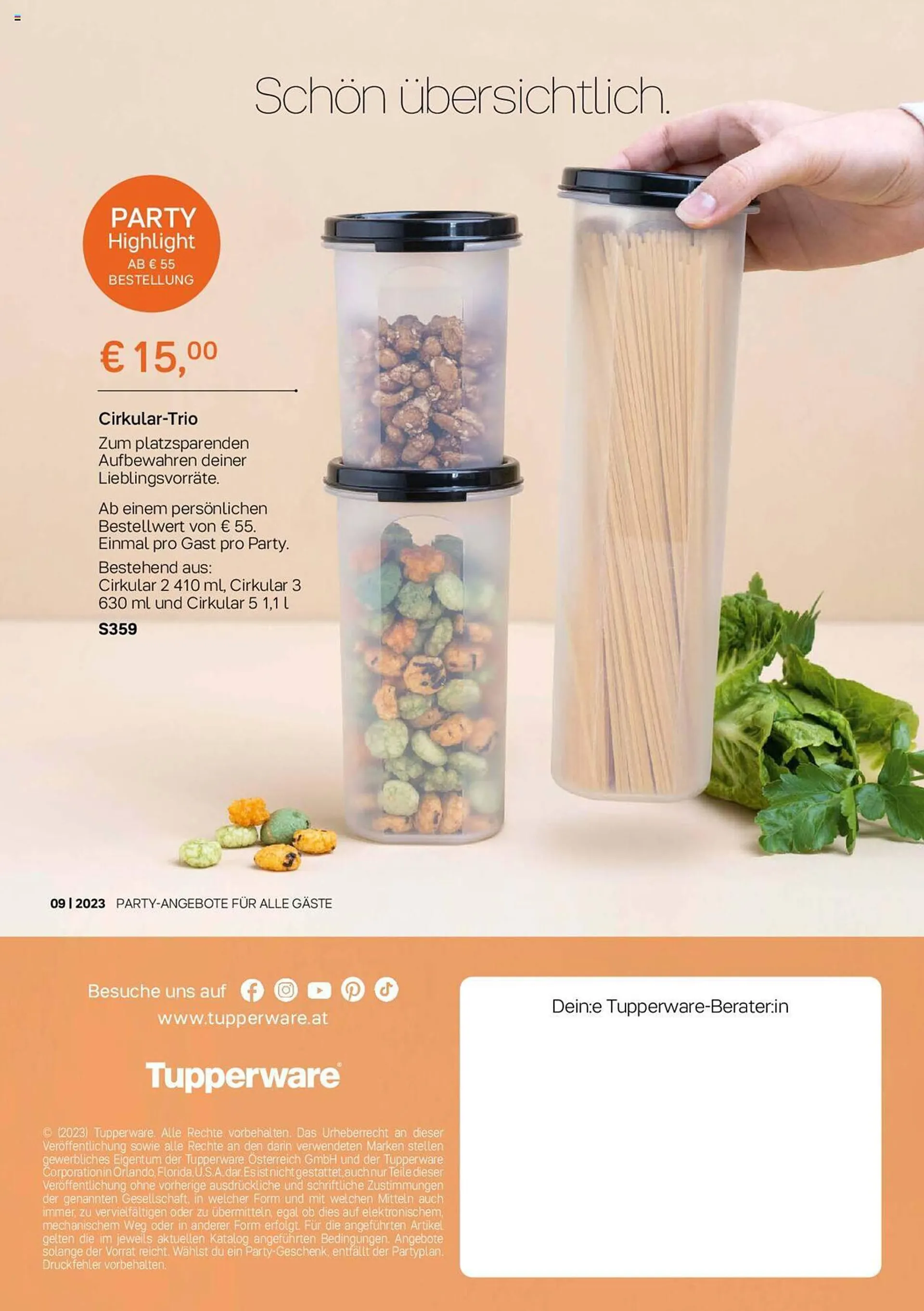 Tupperware Flugblatt von 4. September bis 1. Oktober 2023 - Flugblätt seite  12