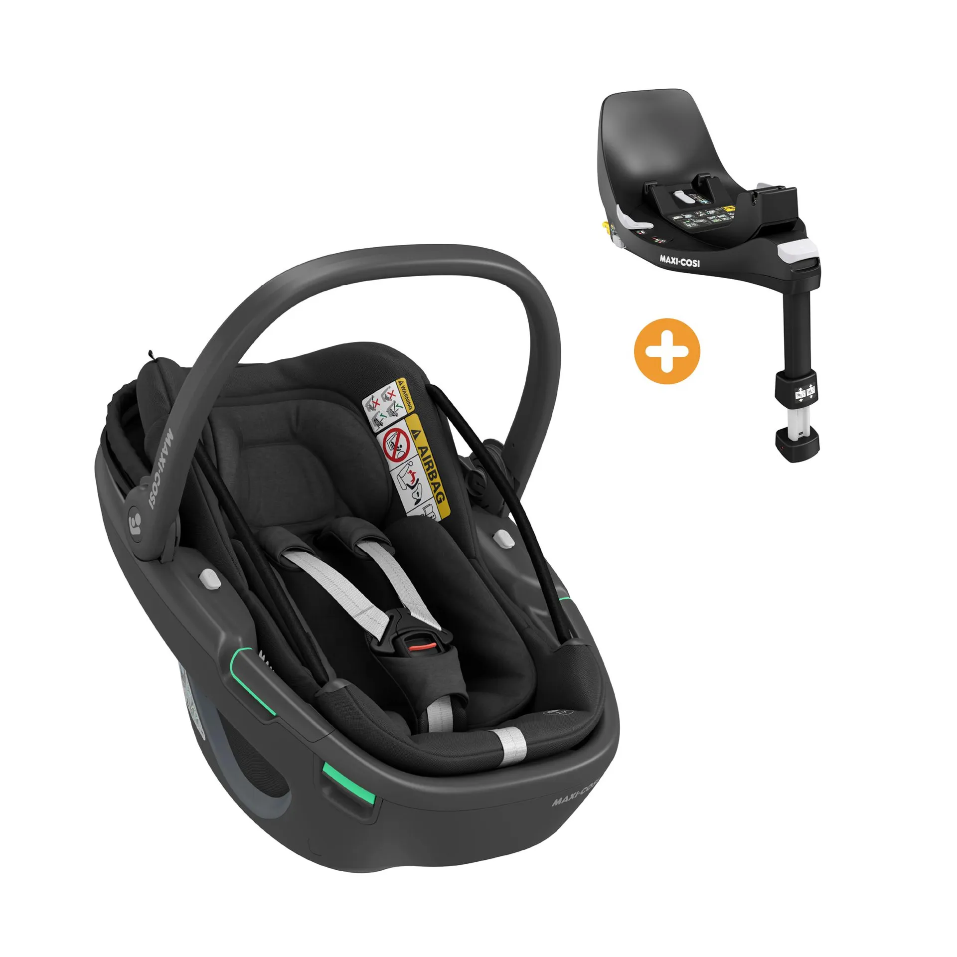 Set Coral 360 i-Size Essential Black mit FamilyFix 360 i-Size