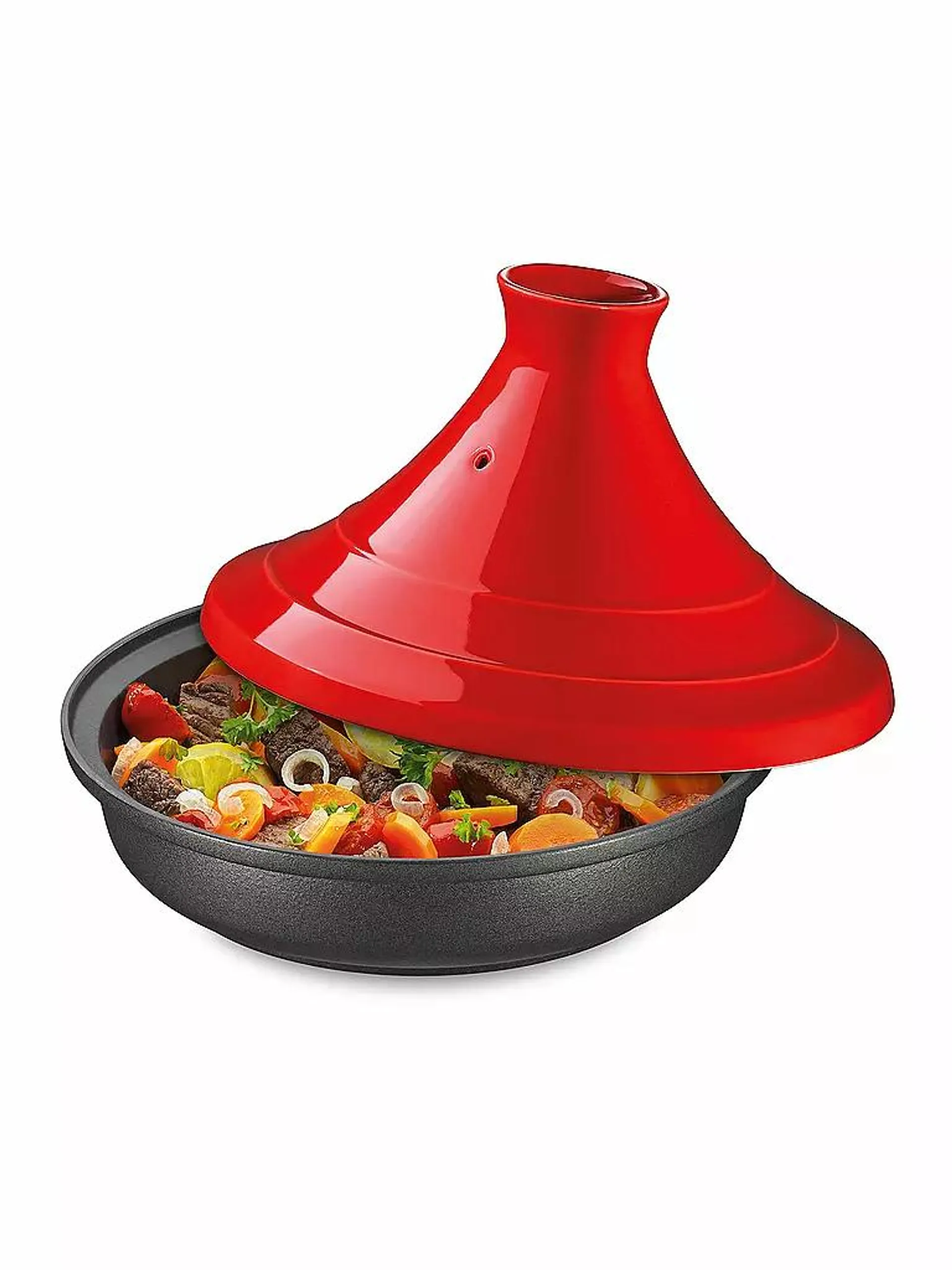 Tajine Escale 28cm/2l Schwarz/Rot