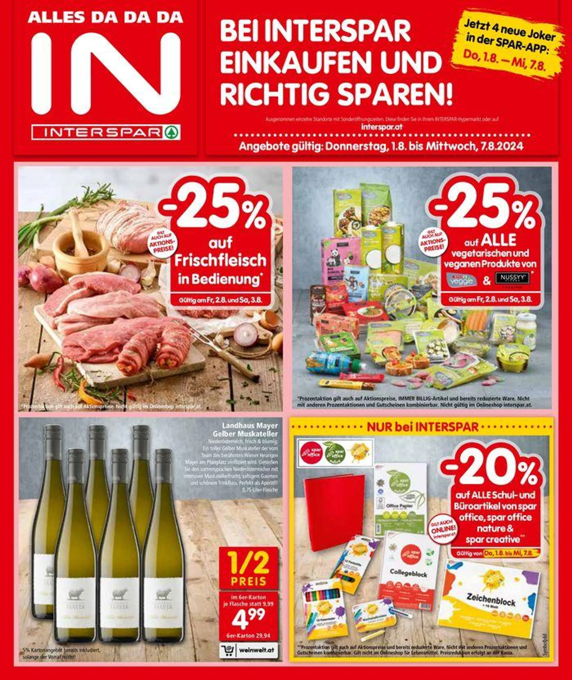 Aktuelle Schnäppchen und Angebote von 1. August bis 15. August 2024 - Flugblätt seite  1