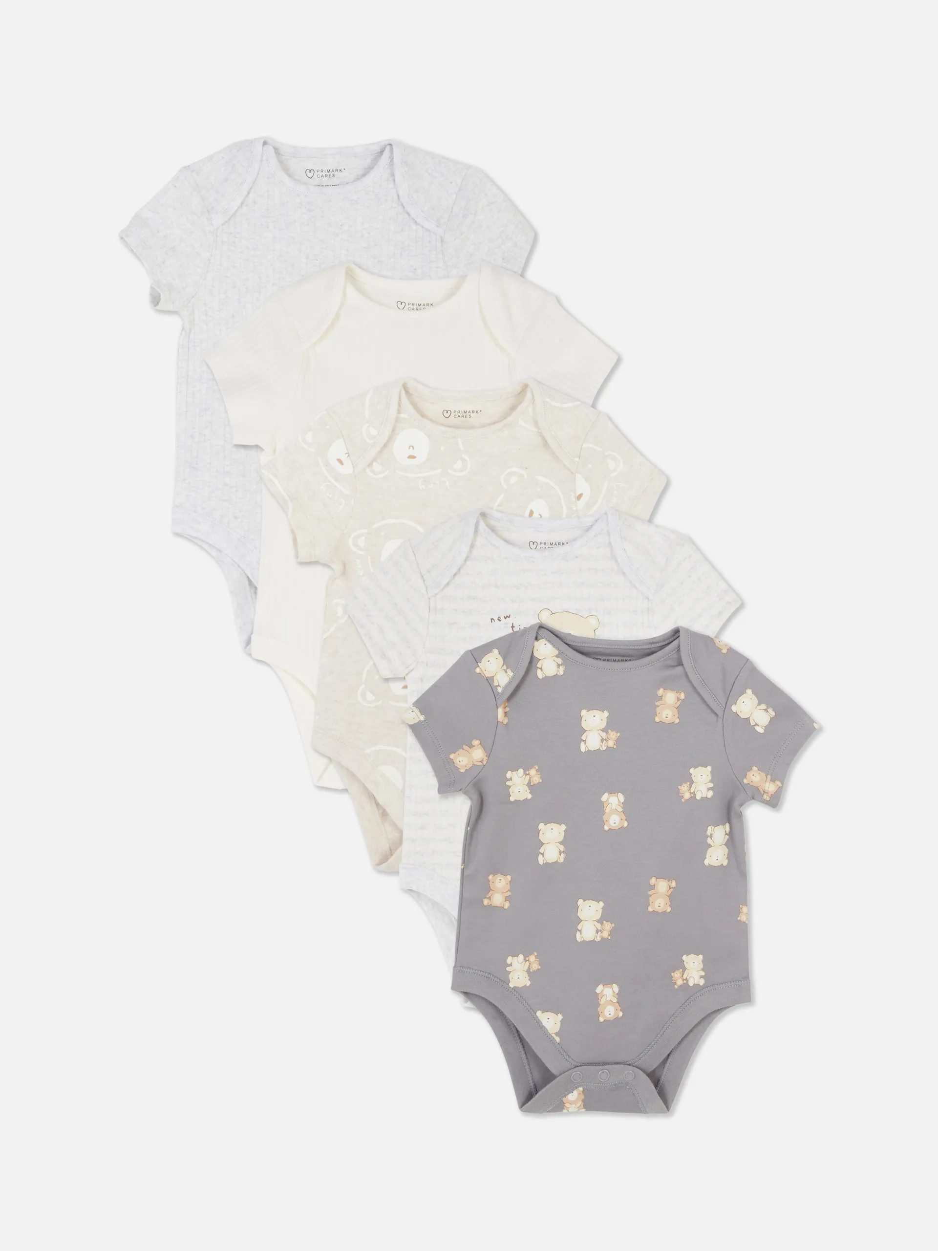 Essential-Bodysuits, 5er-Pack