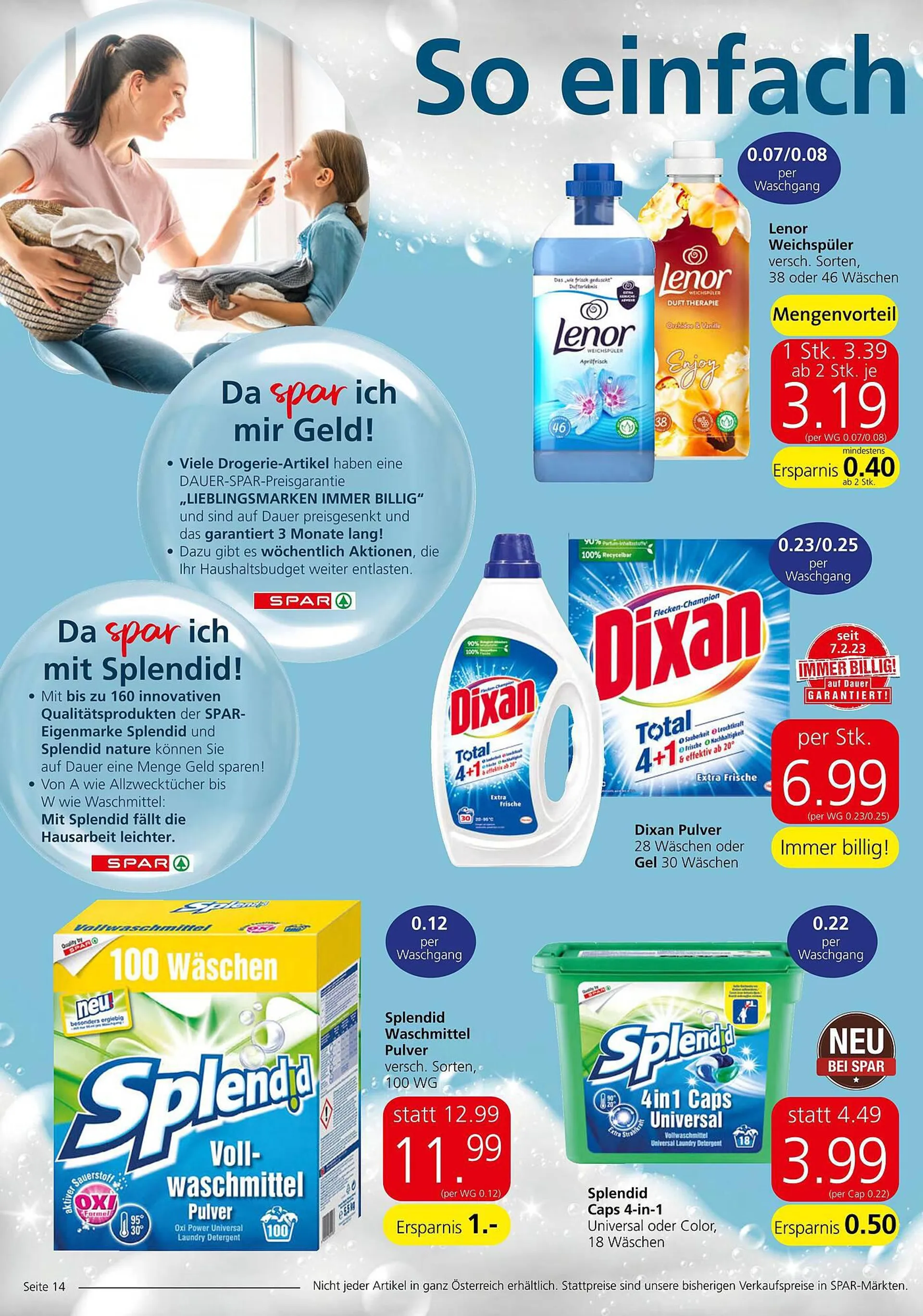 Spar Flugblatt von 21. September bis 27. September 2023 - Flugblätt seite  14