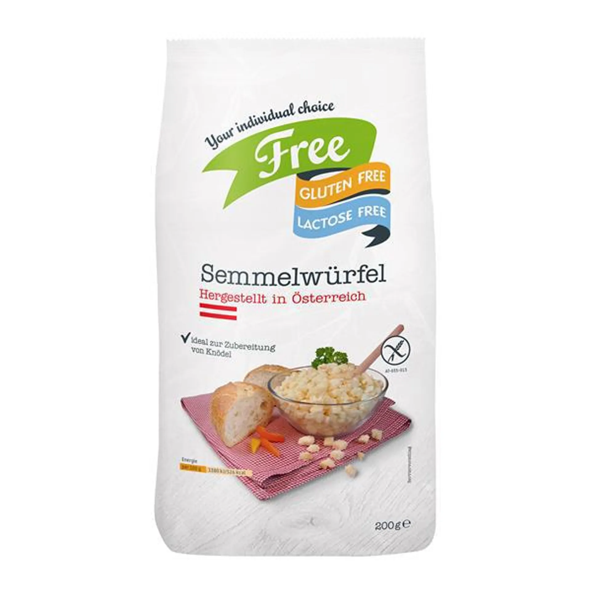 Free Choice Semmelwürfel Glutenfrei
