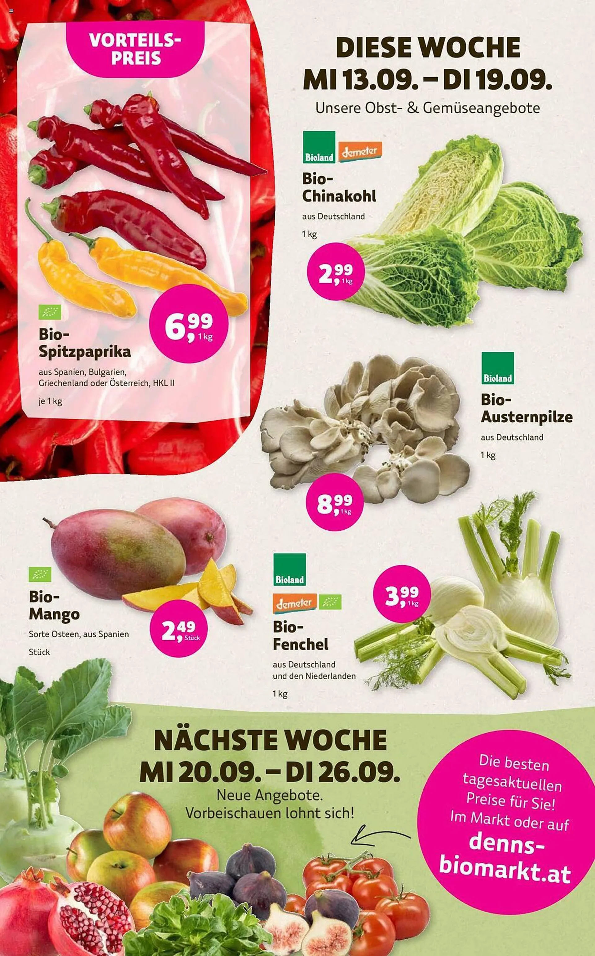 Denn's Biomarkt Flugblatt von 13. September bis 26. September 2023 - Flugblätt seite  4