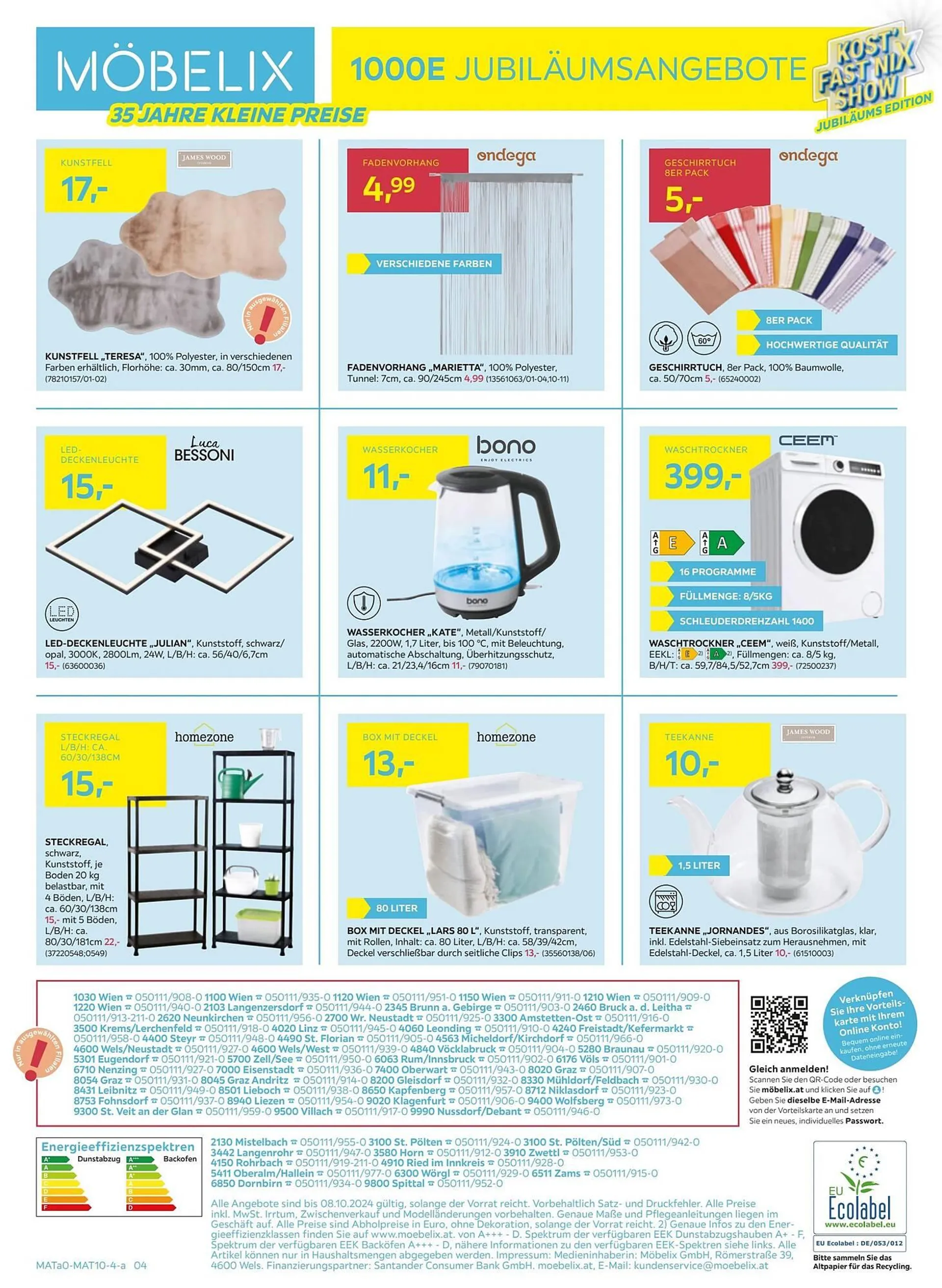 Möbelix Flugblatt von 30. September bis 9. Oktober 2024 - Flugblätt seite  24