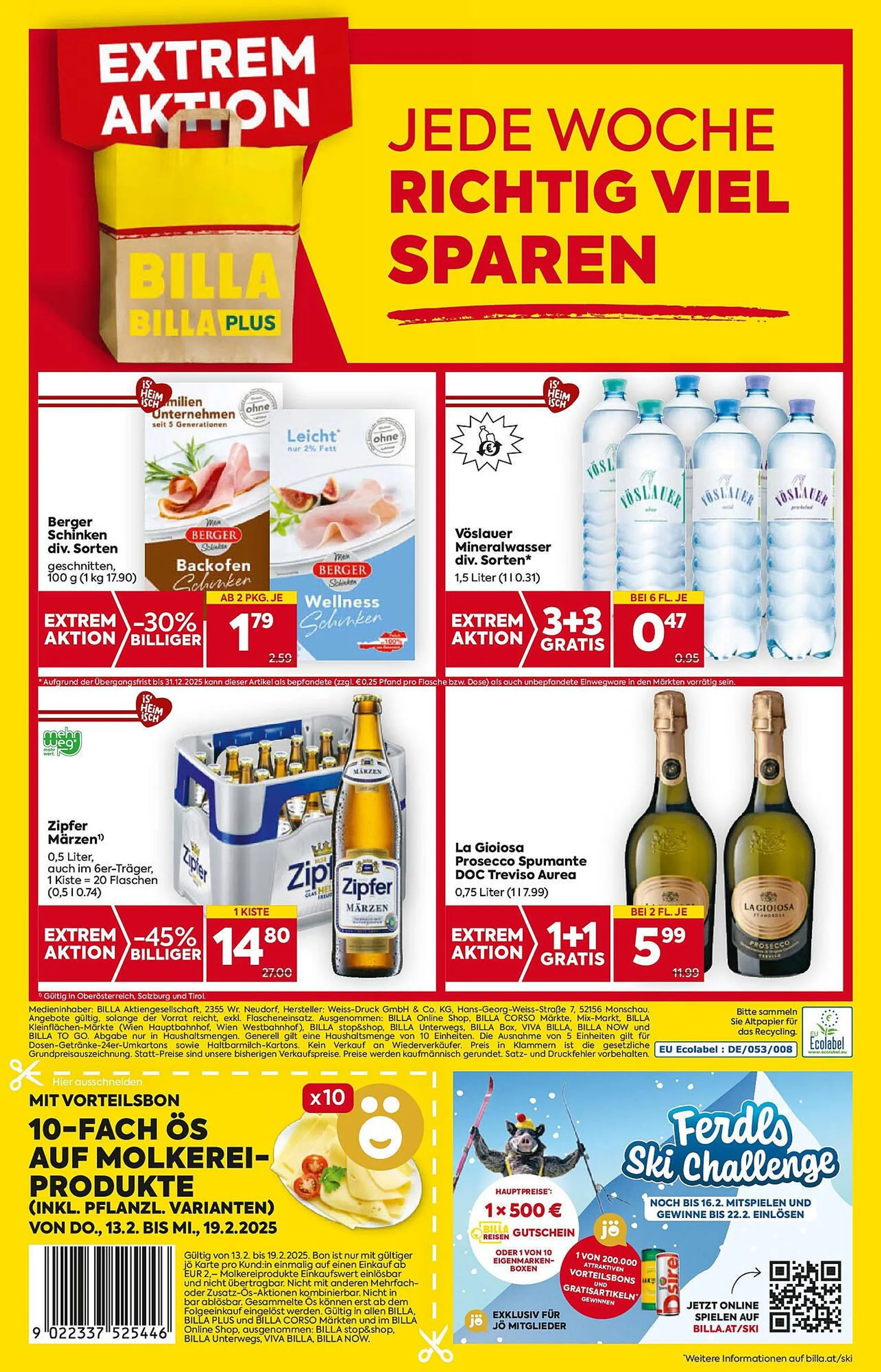Billa Flugblatt von 13. Februar bis 19. Februar 2025 - Flugblätt seite  16