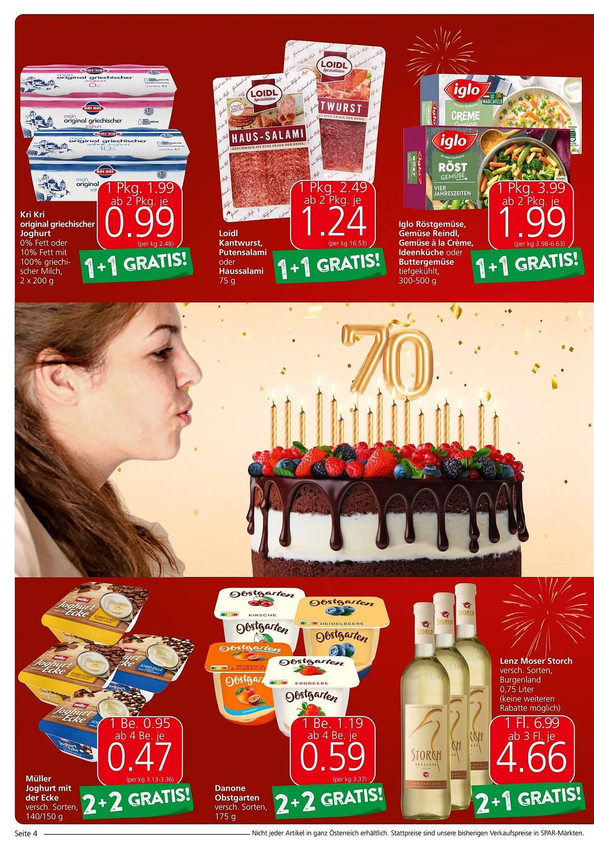 Spar Flugblatt von 17. April bis 30. April 2024 - Flugblätt seite  4