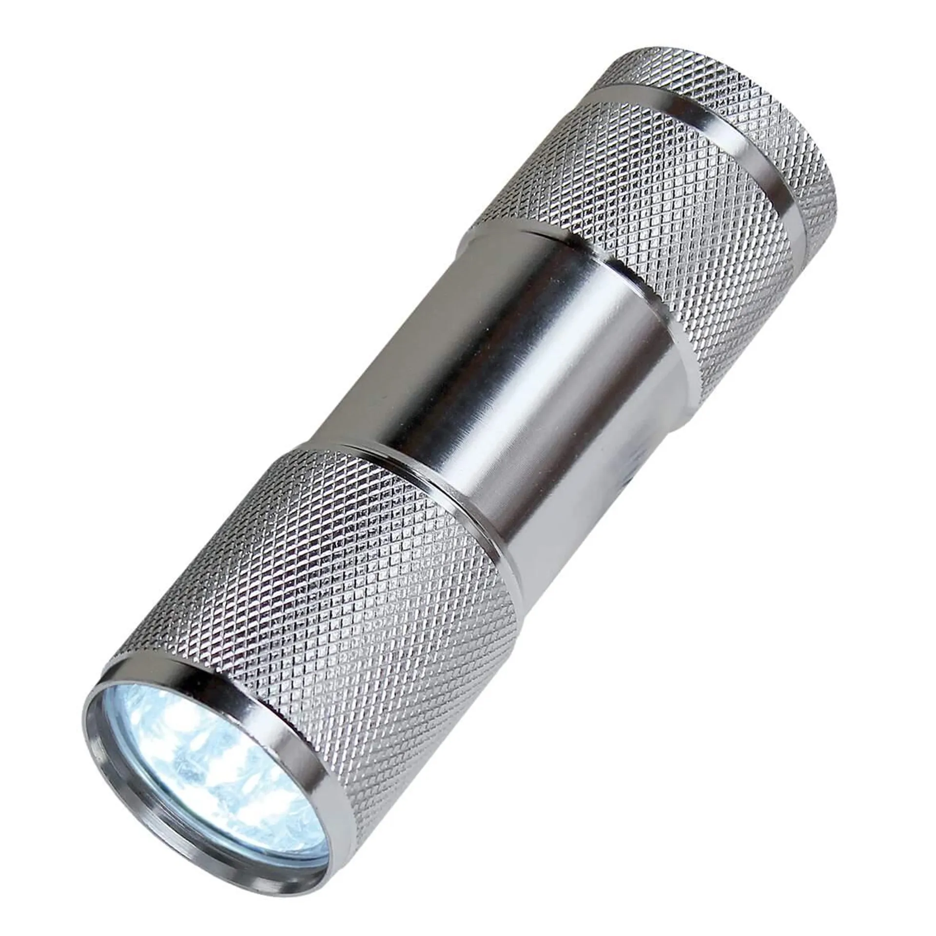 Taschenlampe Alu 9 LED m. 3AAA Batterien