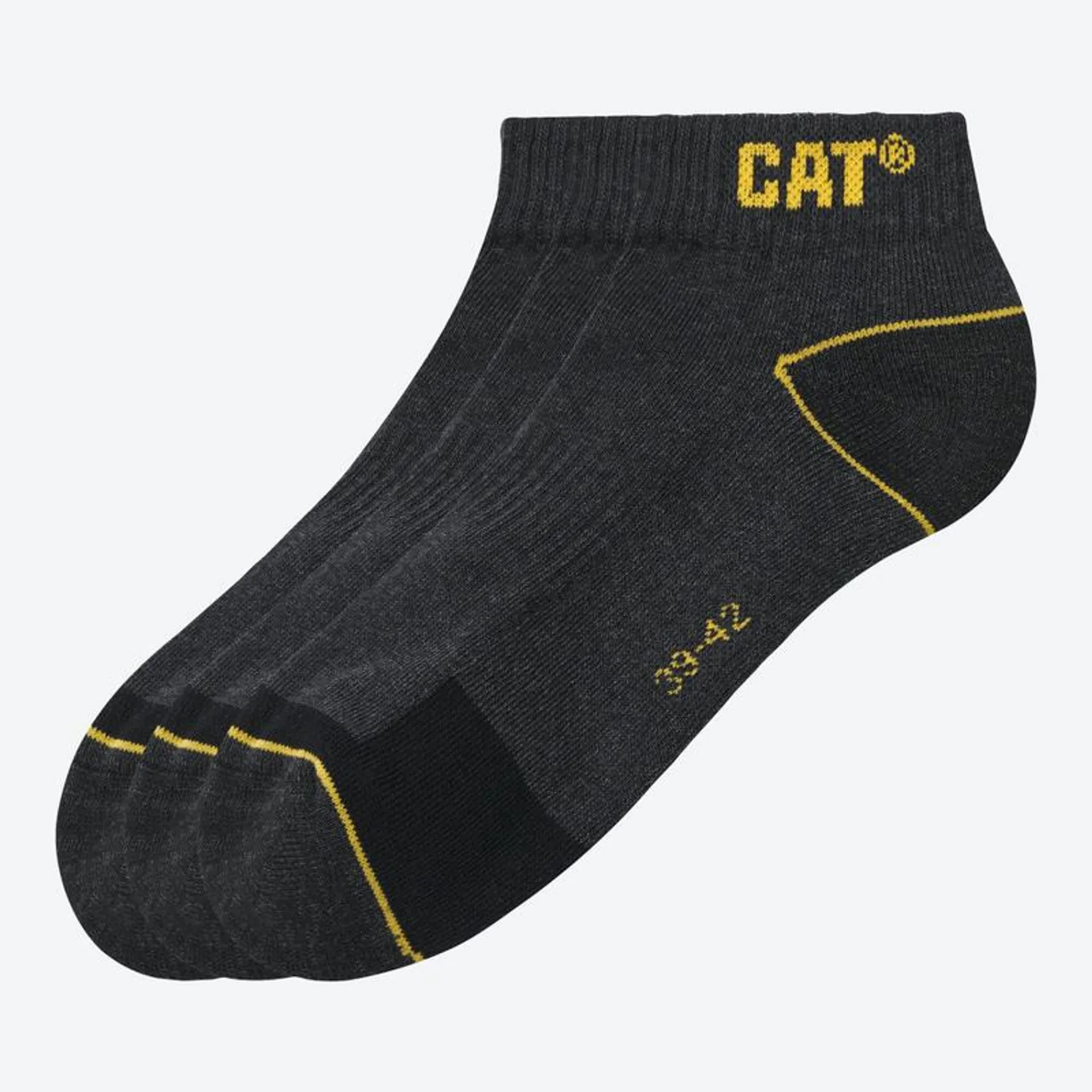 CAT® Herren-Arbeits-Sneaker-Socken, 3er-Pack