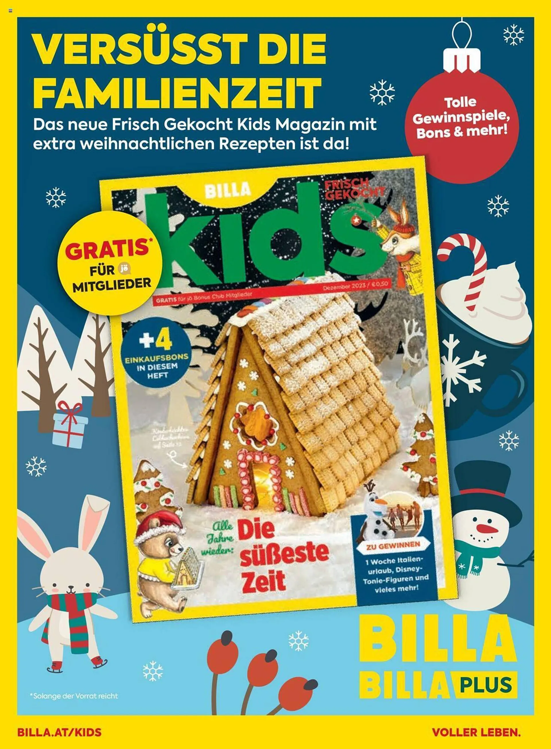 Billa Flugblatt von 1. Dezember bis 31. Dezember 2023 - Flugblätt seite  4