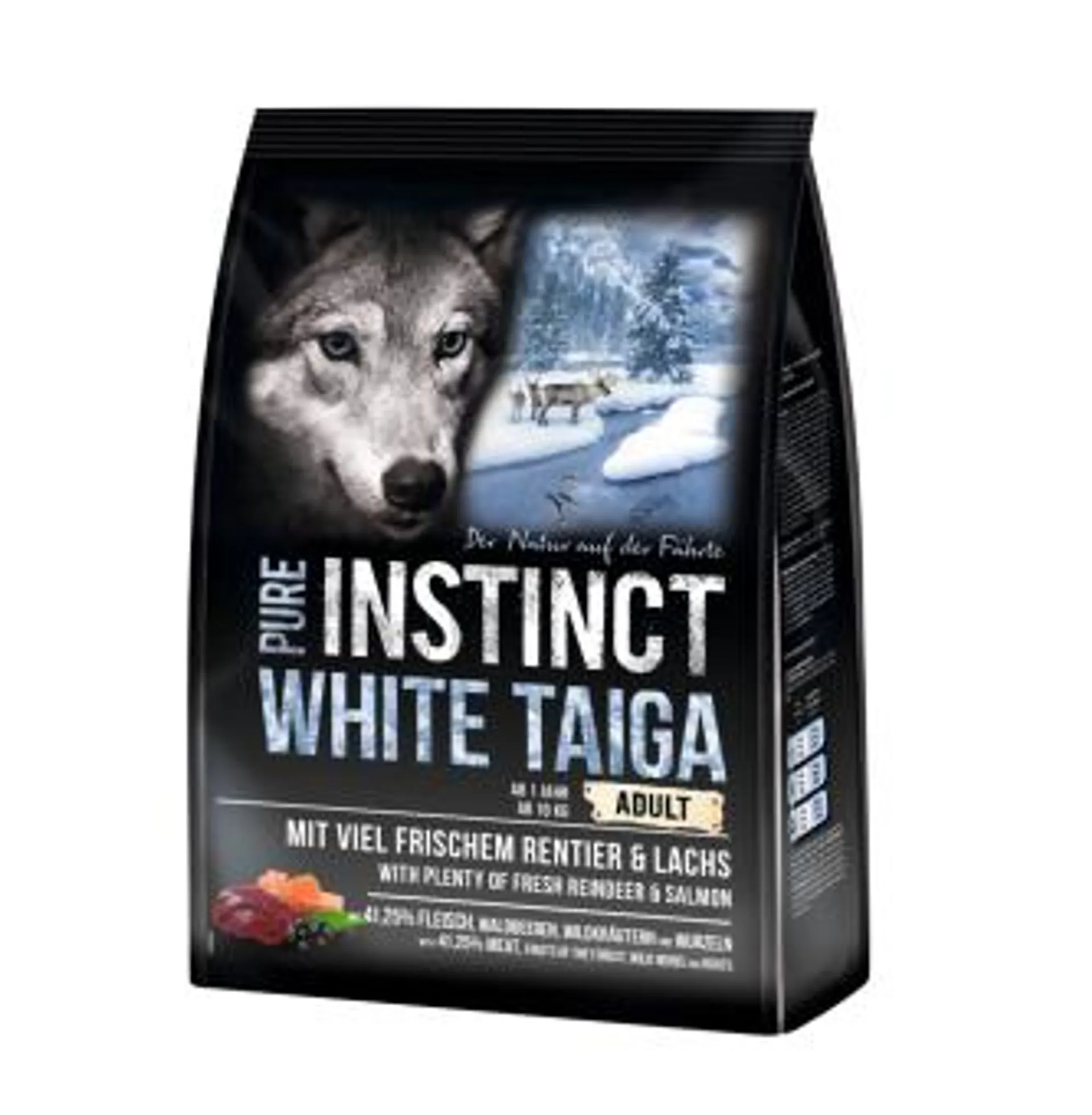 PURE INSTINCT White Taiga Adult 1 kg mit Rentier & Lachs