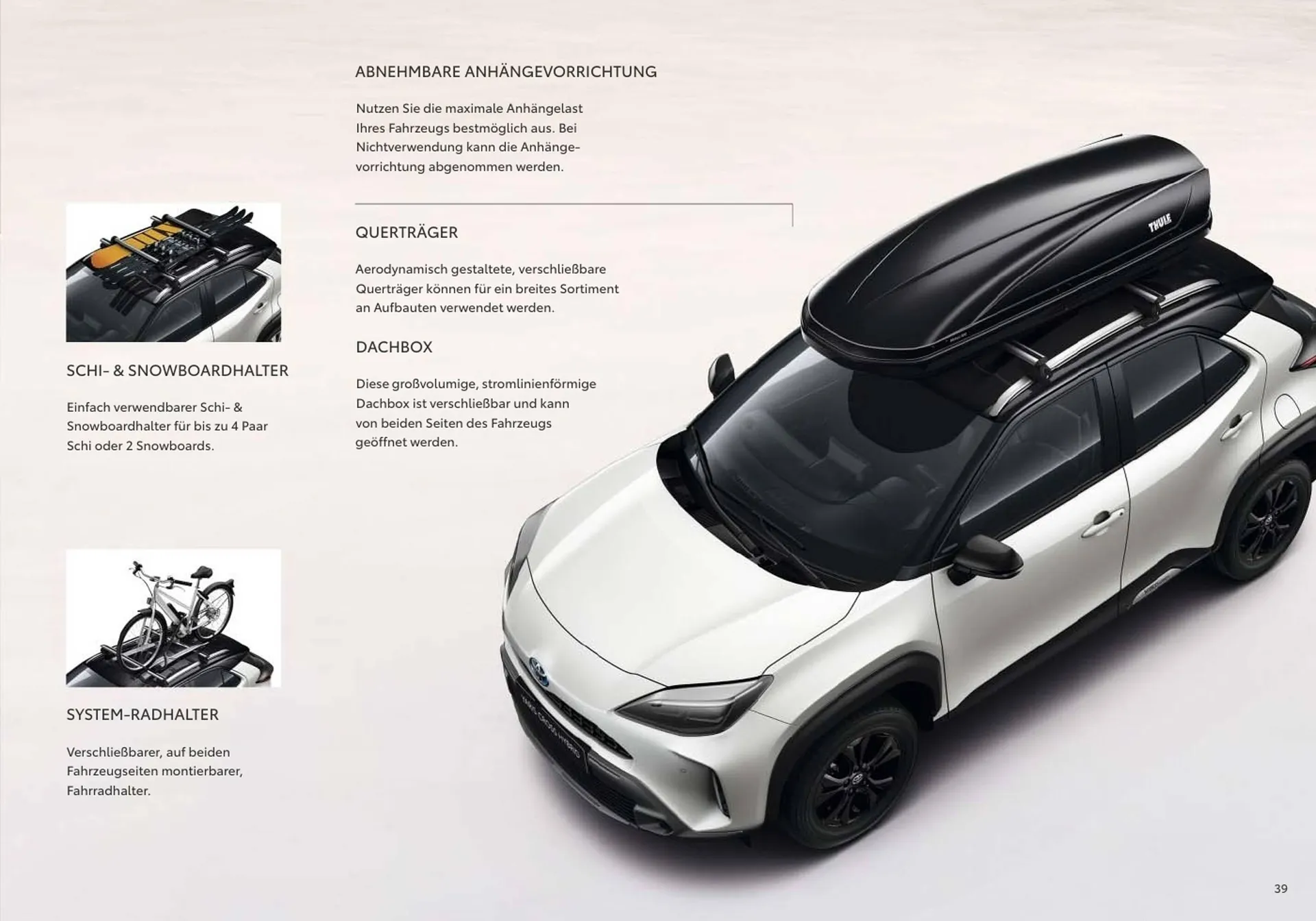 Toyota Yaris Cross Flugblatt von 11. Juli bis 9. Jänner 2025 - Flugblätt seite  39