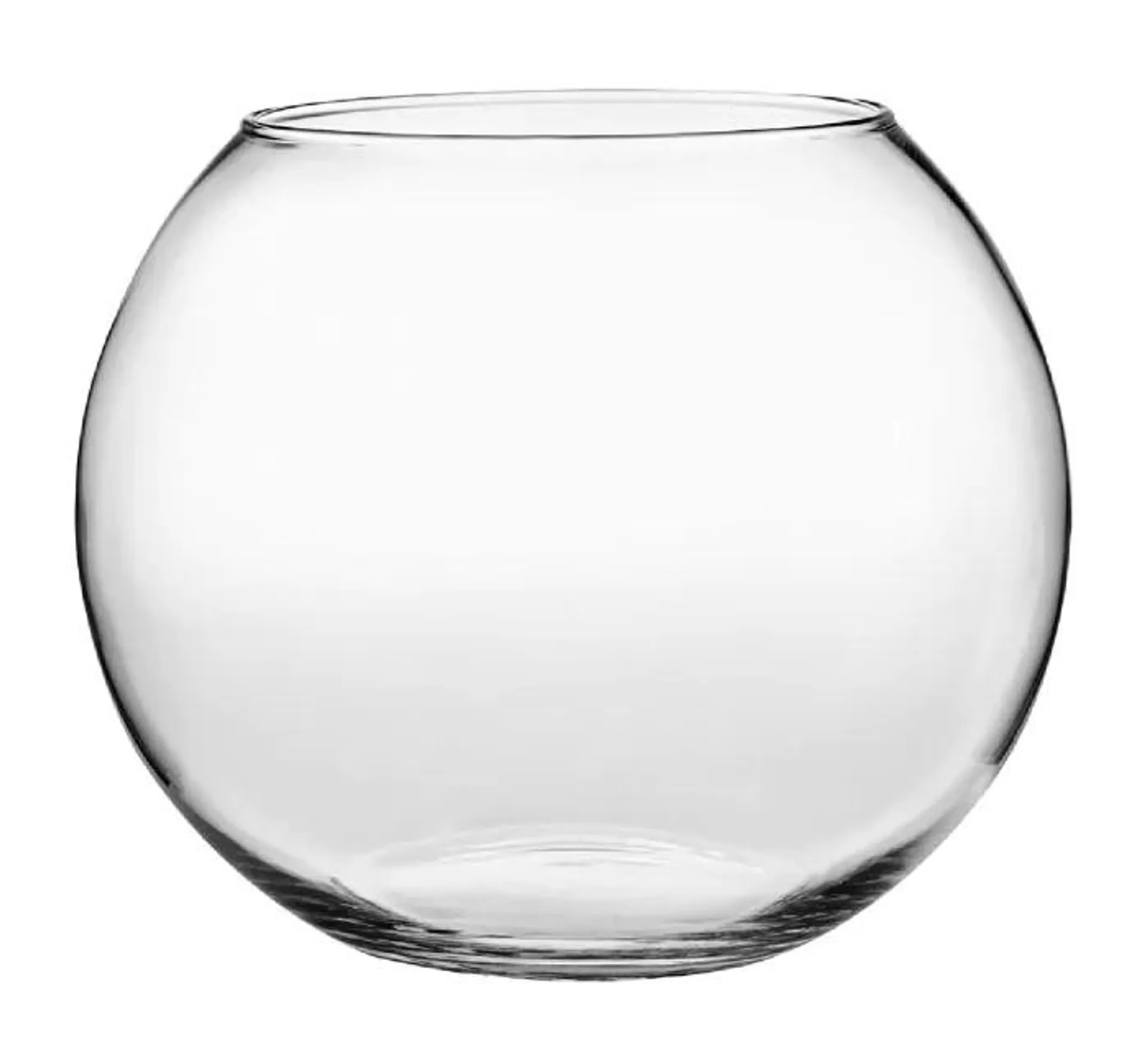 Glas-Kugelvase, Höhe 27 cm