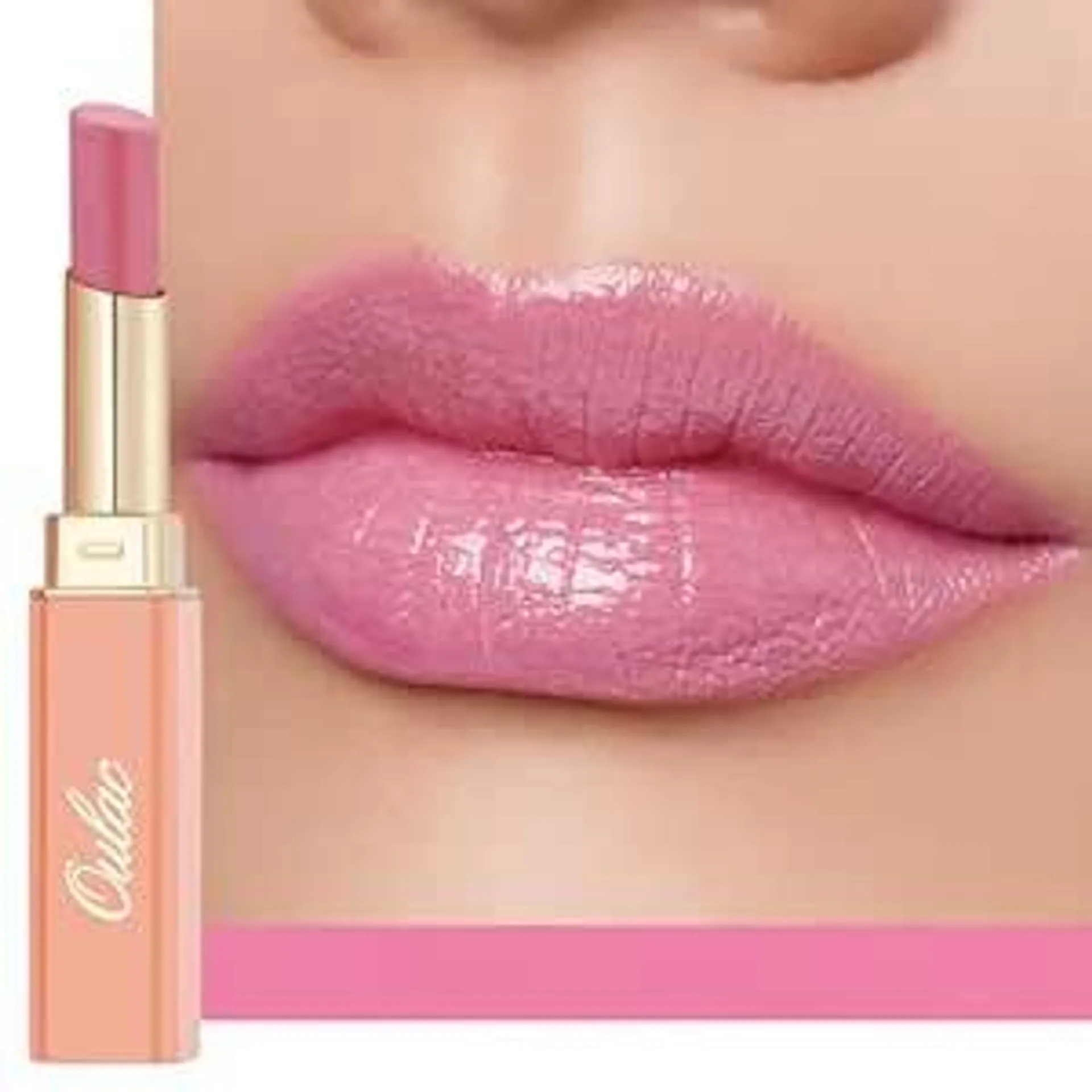 Oulac 2 in1 Lippenstift und Lip Balm, Saftiger und Glänzender lippenpflege Lippenstift,Geschmeidige und Hydratisierte Lippen, Glänzendes Finish für trockene, rissige, spröde Lippen, Vegan 07