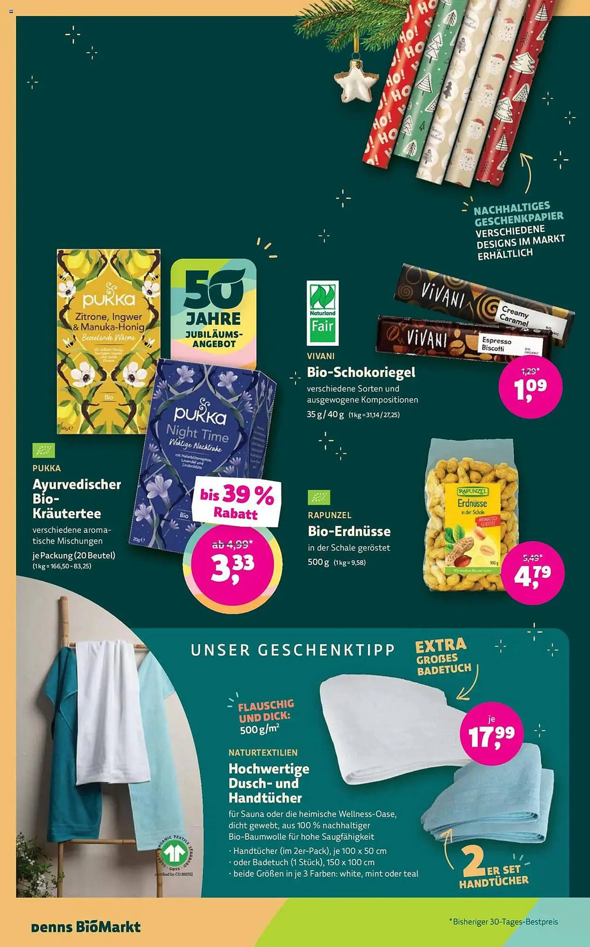 Denn's Biomarkt Flugblatt von 18. Dezember bis 31. Dezember 2024 - Flugblätt seite  12