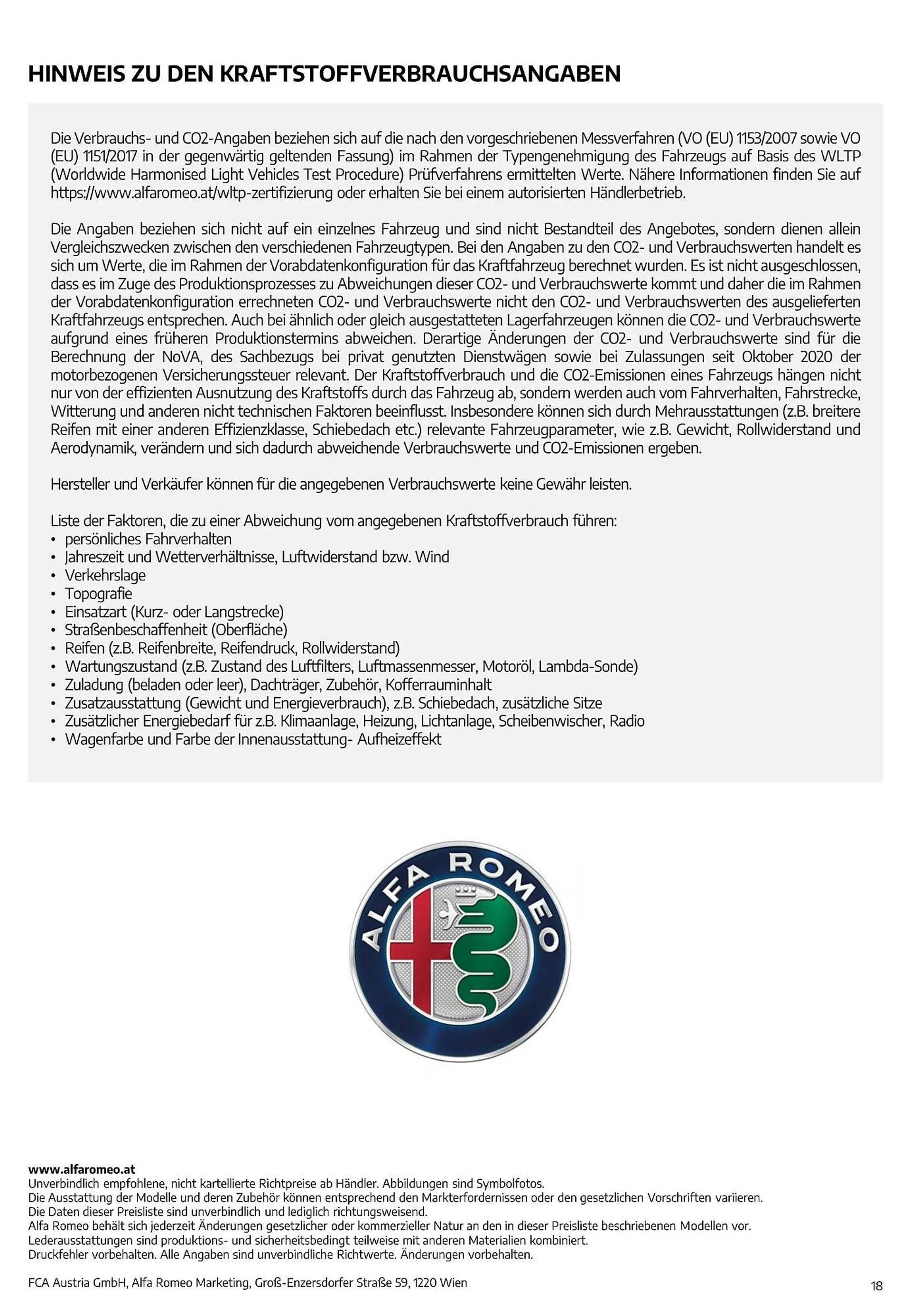 Alfa Romeo Tonale Flugblatt von 2. August bis 2. August 2024 - Flugblätt seite  18