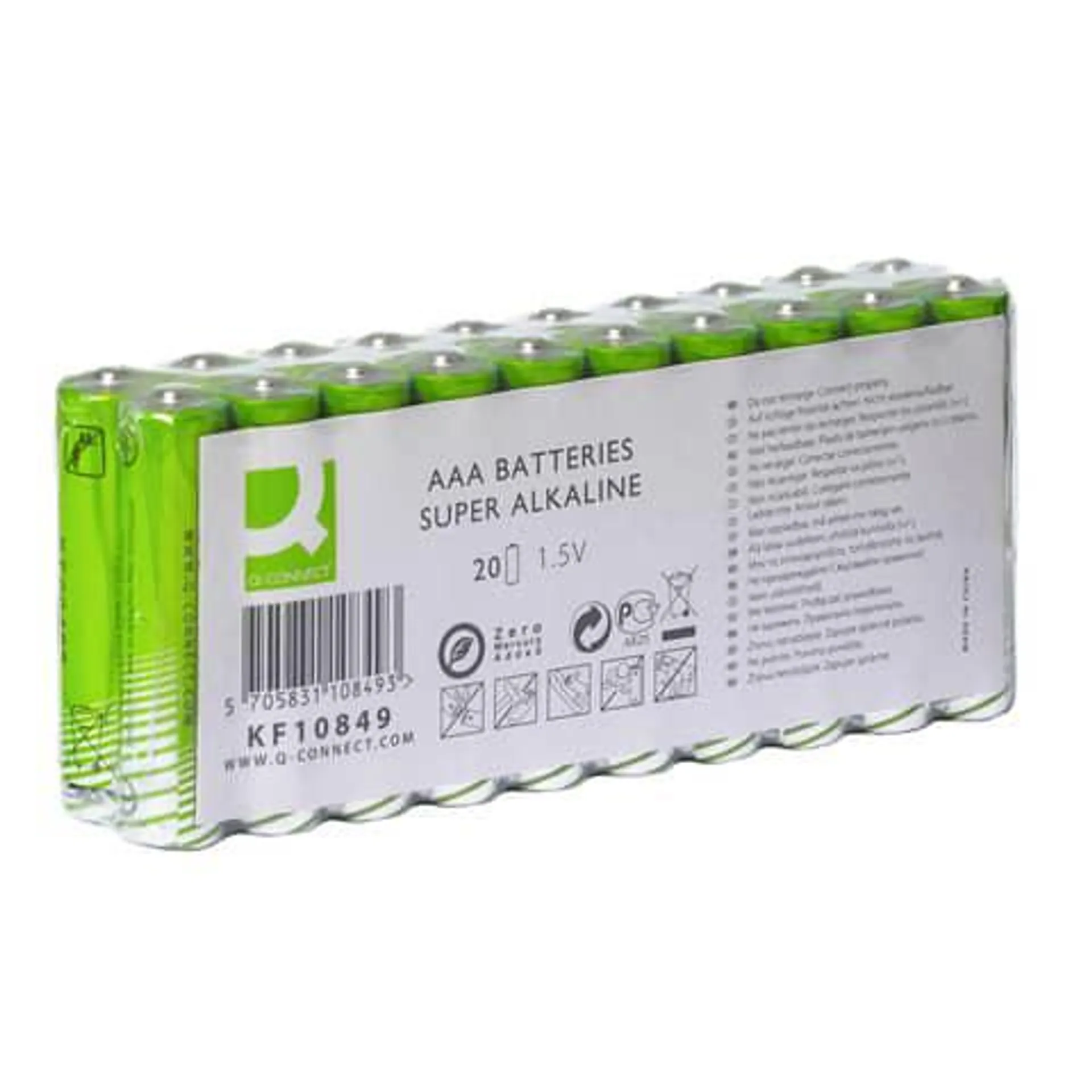 Batterie AAA/LR03 20ST grün Q-CONNECT KF10849