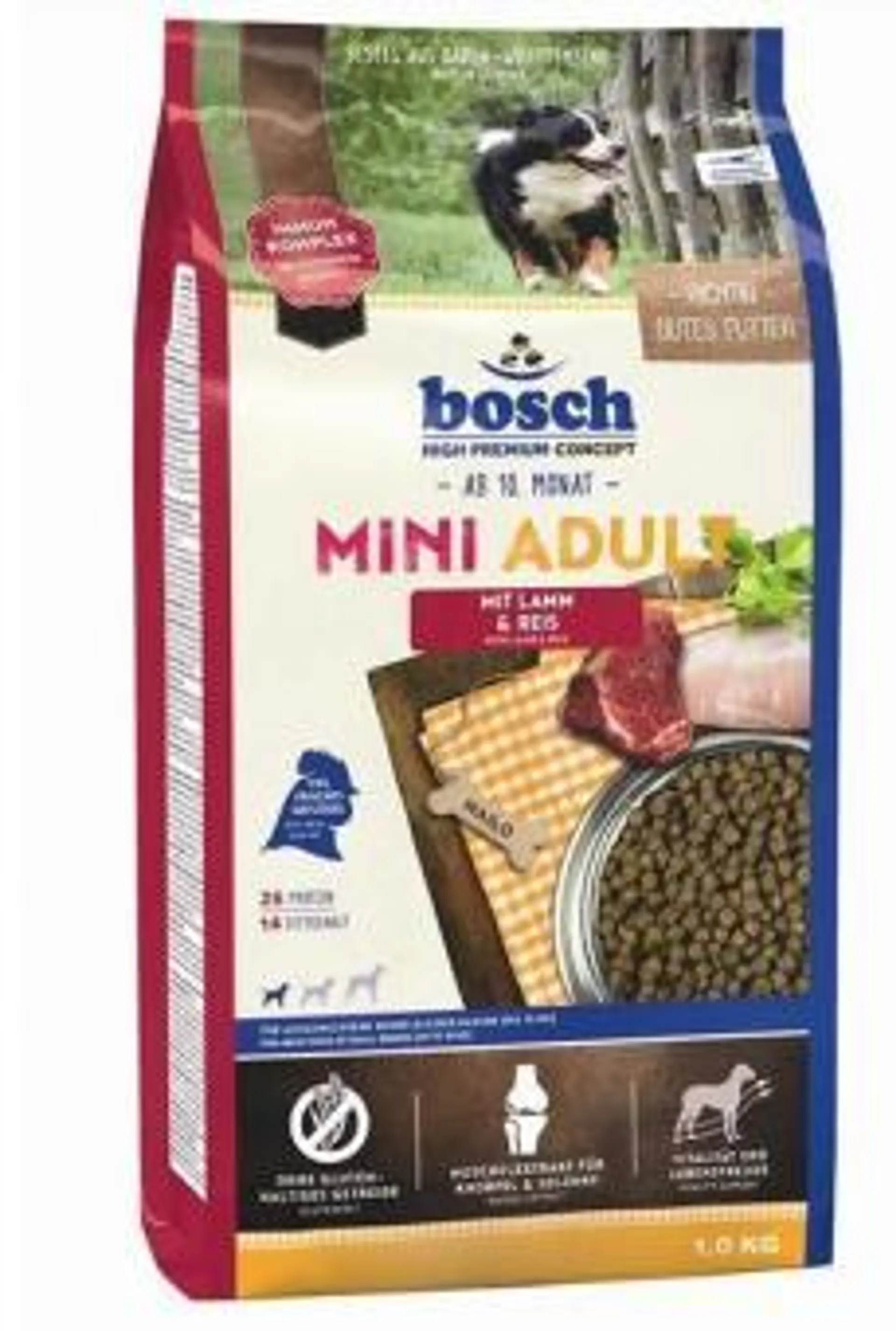 bosch High Premium Concept Mini Adult 1kg mit Lamm und Reis