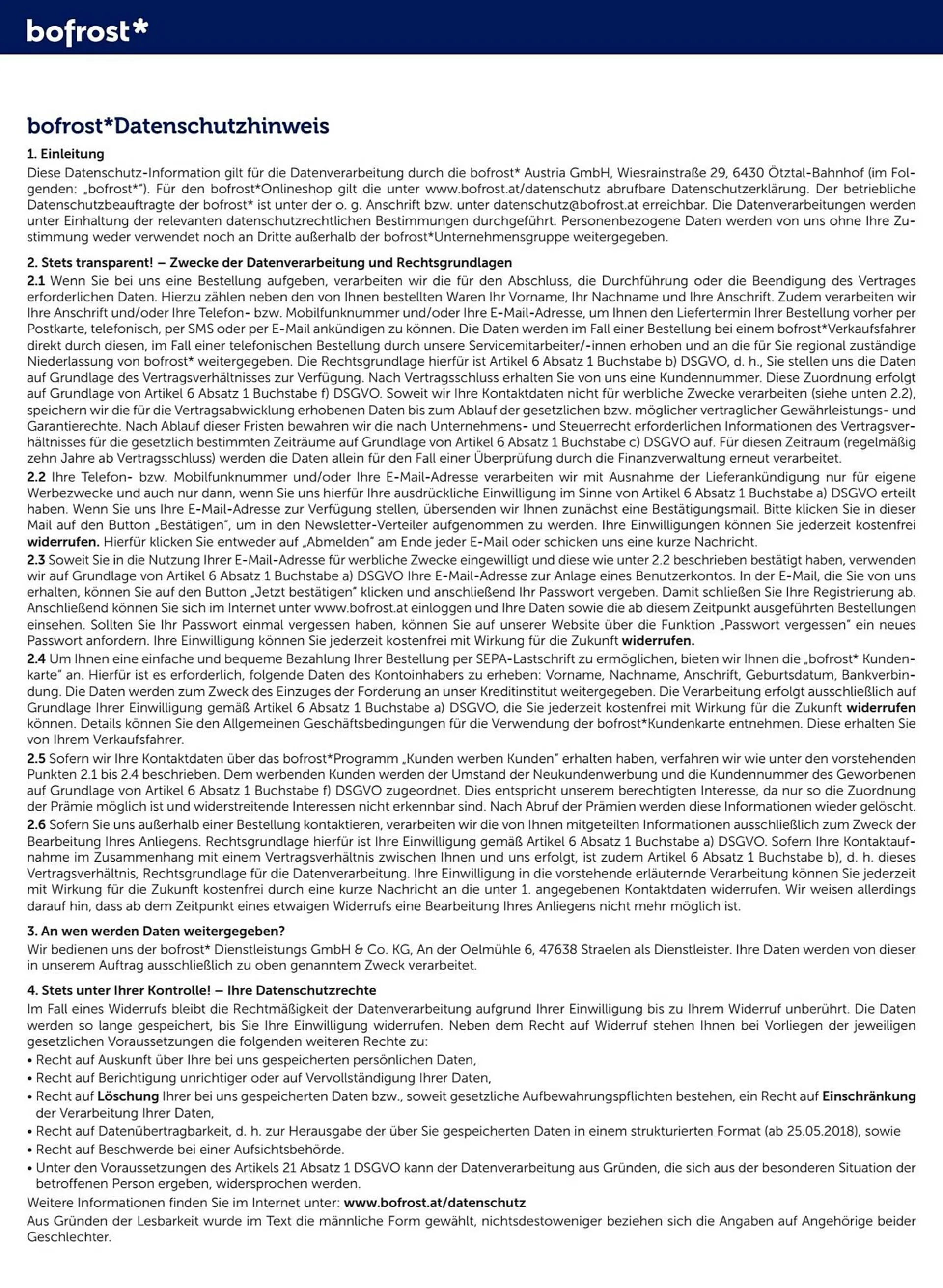 Bofrost Flugblatt von 25. September bis 29. Februar 2024 - Flugblätt seite  134