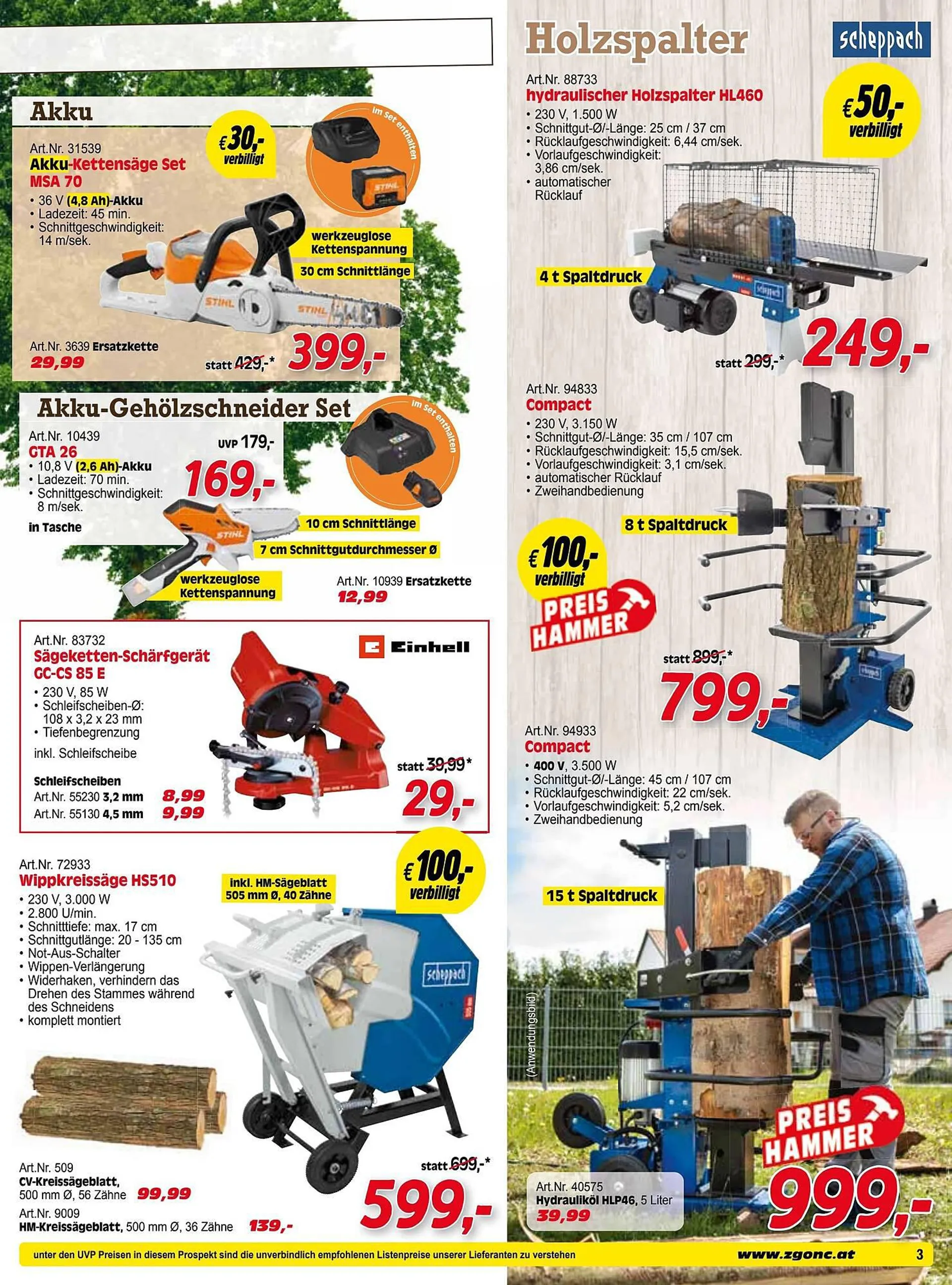 Zgonc Flugblatt von 1. November bis 26. November 2023 - Flugblätt seite  3
