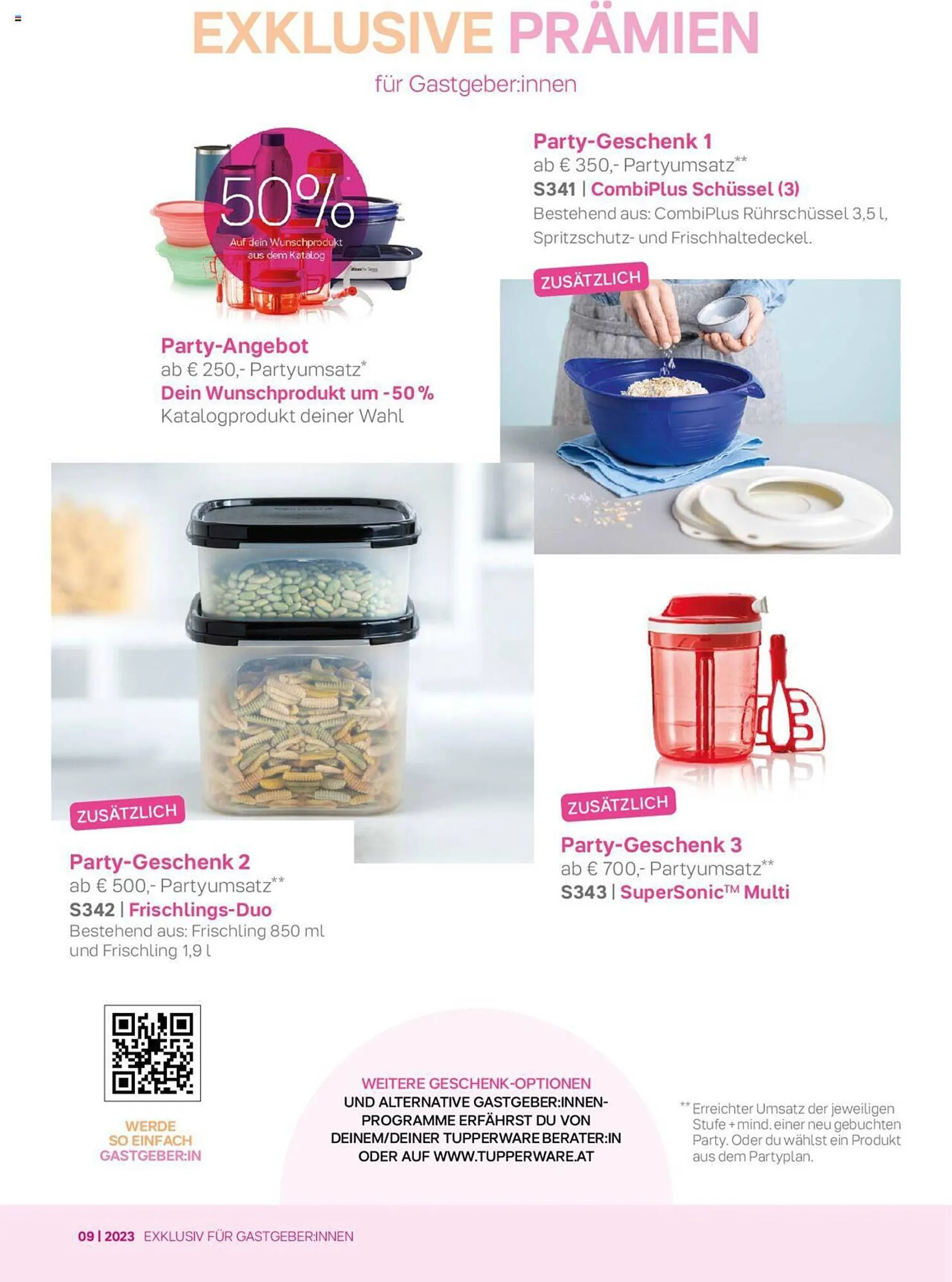 Tupperware Flugblatt von 4. September bis 1. Oktober 2023 - Flugblätt seite  10