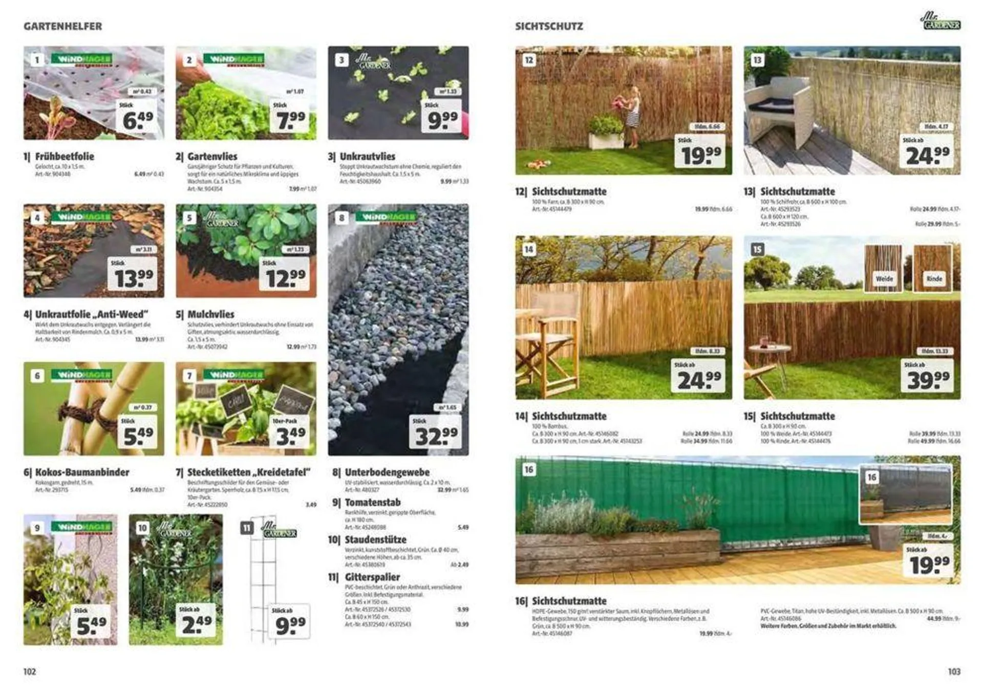 Katalog 2024 GARTENJAHR von 4. März bis 31. Dezember 2024 - Flugblätt seite  102